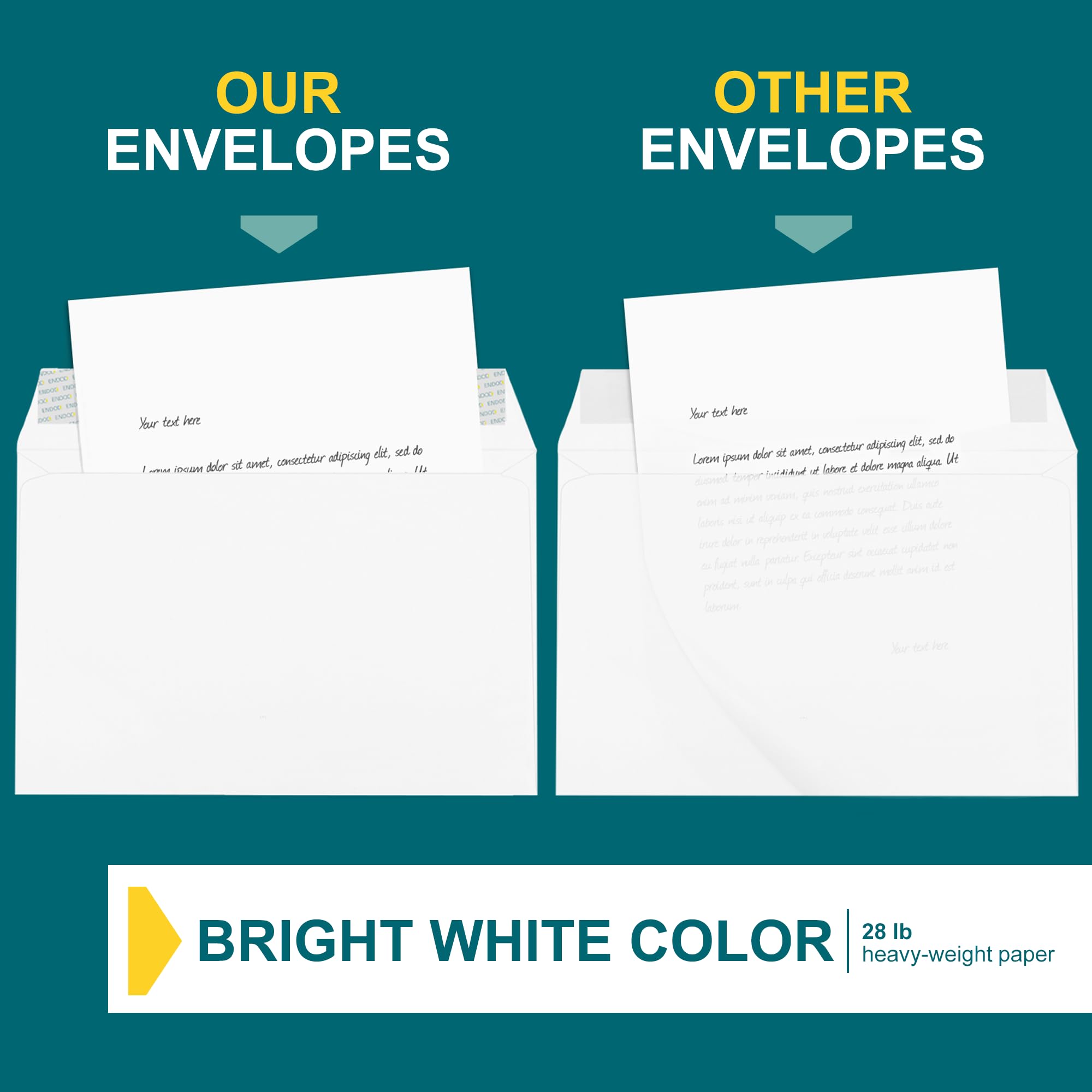 6x9 Booklet Envelopes 250 Pack - Self Seal Mailing Envelopes with Peel & Seal Closure - 28 lb White Letter Envelopes for Business, Office & Personal Use - Perfect for Mailing Documents, Invoices, Greeting Cards & Brochures