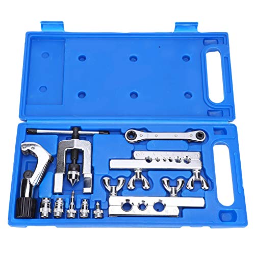 Premium Tube Expander Kit - High-Strength Corrosion Resistant Flaring Tool Set for Copper & Aluminum Pipes | HVAC, Plumbing & Automotive Repair Tool