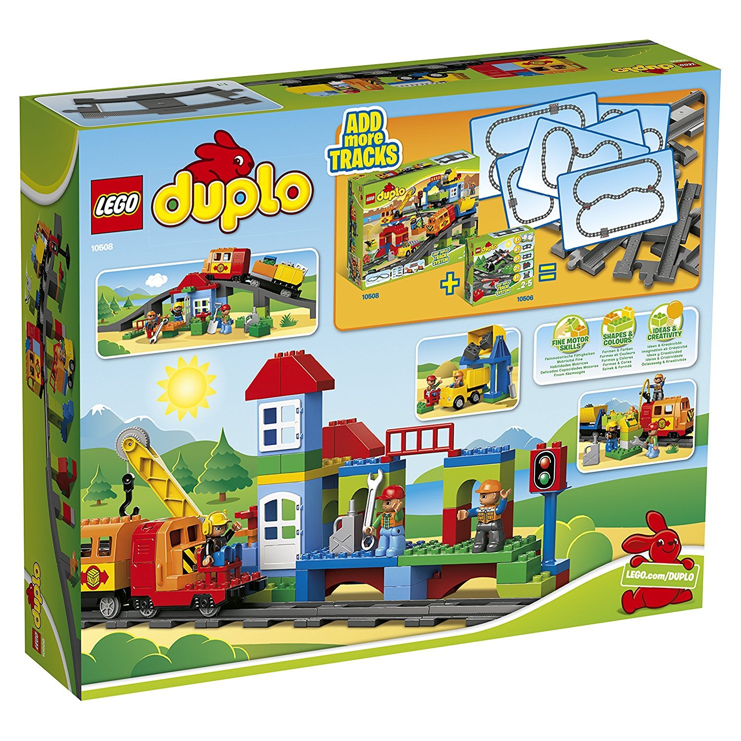 LEGO DUPLO Deluxe Train Set 10508 - STEM Learning Toy for Toddlers Ages 2-5 | Creative Building Blocks for Early Childhood Development | Perfect for Birthday Gifts & Pretend Play Scenes