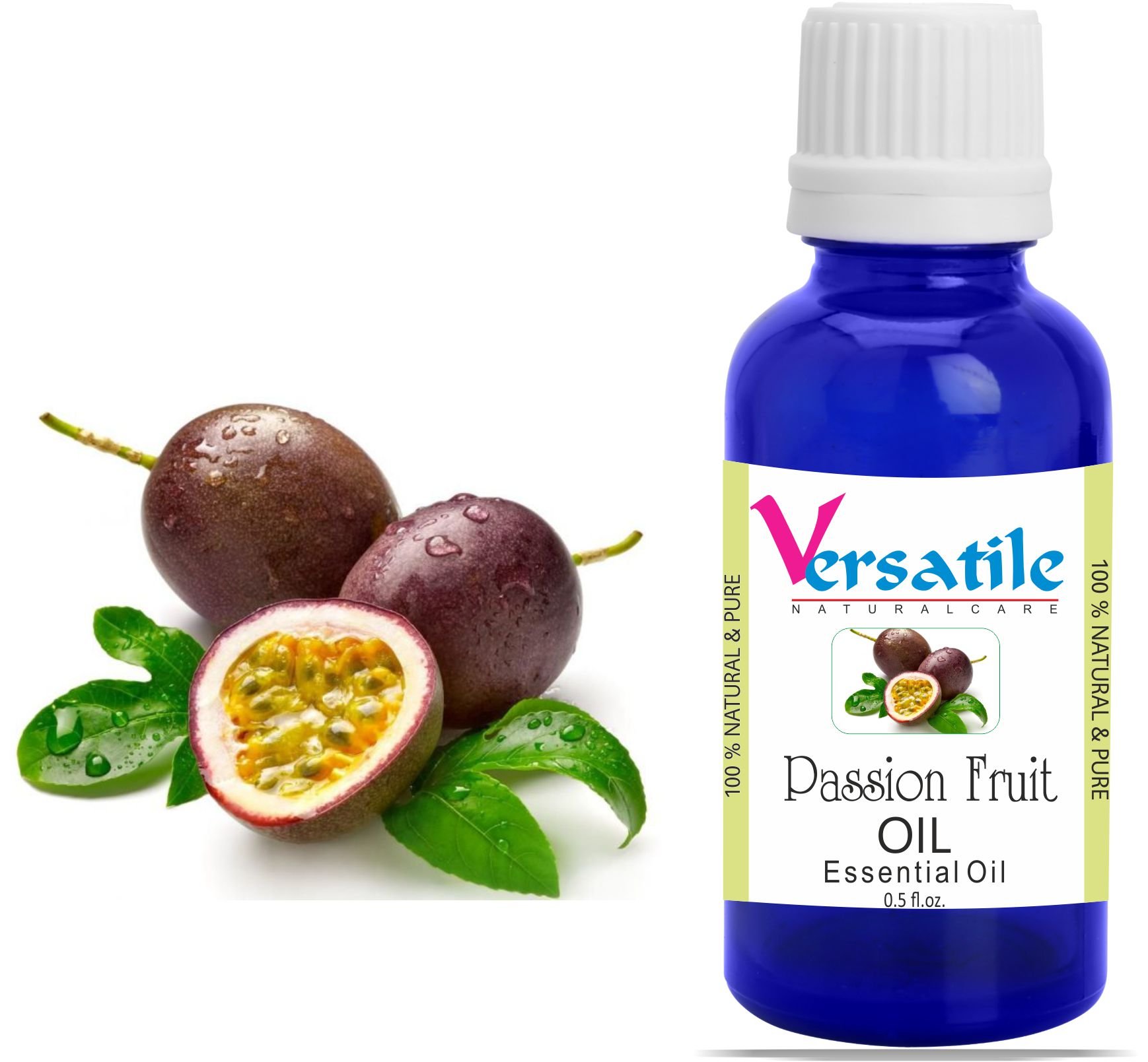 100% Pure Natural Passion Fruit Essential Oil for Aromatherapy, Diffusers & Massage - 3ML to 1000ML Bottle Sizes - Perfect for Relaxation, Skin Care & DIY Beauty Products