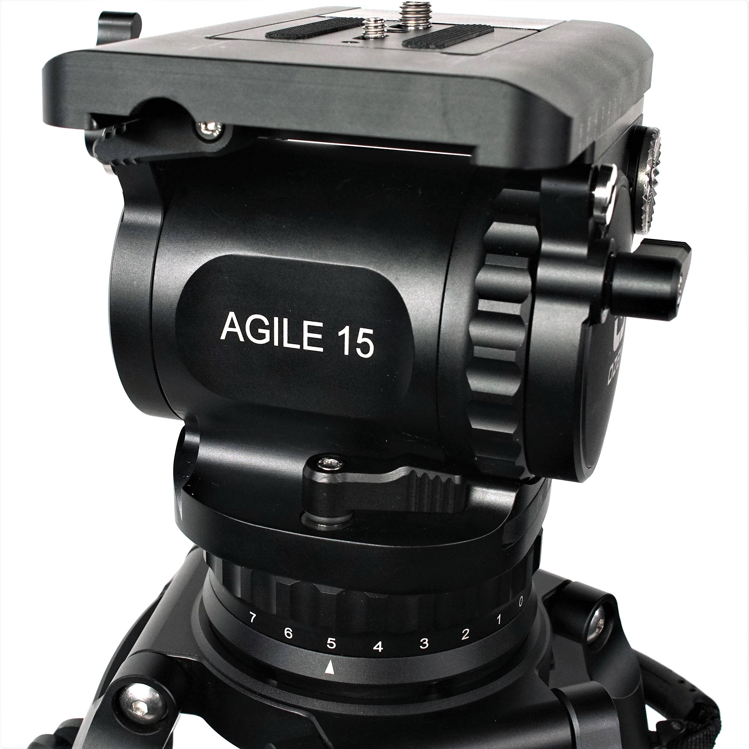 OZEN AGILE 15 EZ Load Fluid Head Tripod - Professional Video Camera Tripod Head with Smooth Pan & Tilt for DSLR, Camcorders - Perfect for Filmmaking, Live Streaming & Outdoor Photography