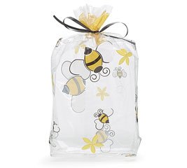 Premium Honey Bee Cello Bags - Pack of 20 | Eco-Friendly Clear Plastic Bags for Gifts, Candies, Wedding Favors & Party Treats | Bulk Packaging for Small Business & Retail