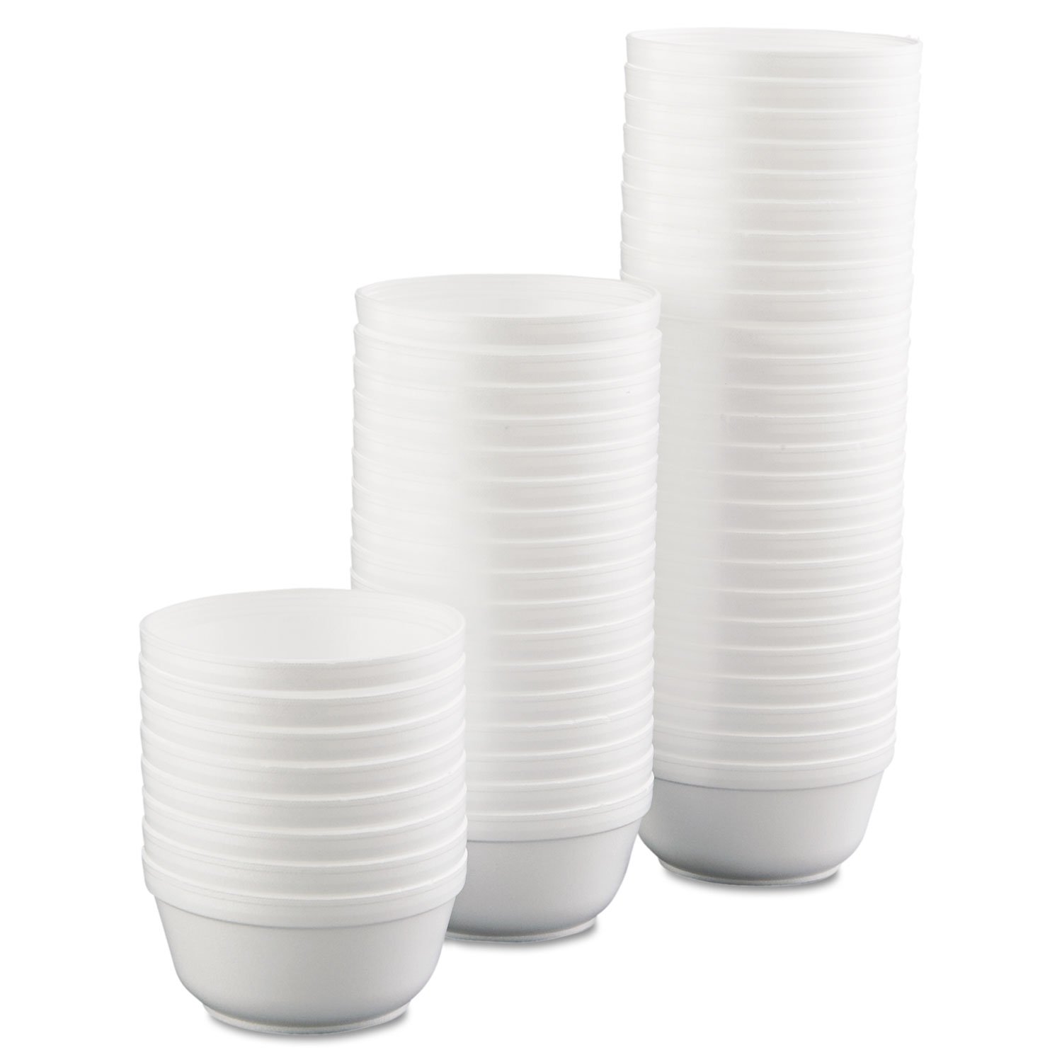 DART 12B32 Insulated Foam Bowls 12oz White - 50 Pack (20 Packs/Carton) - Perfect for Parties, Picnics, and Takeout Food Service