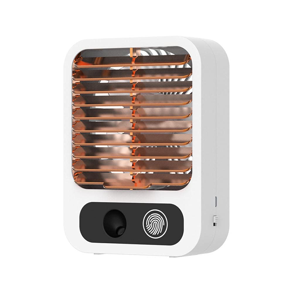 ZOZRE Portable Air Cooler & Humidifier 2-in-1 - USB Rechargeable Mini Cooling Fan for Office, Bedroom, Car - Handheld Desktop Fan with 3 Speeds | Perfect for Summer, Travel & Home Use
