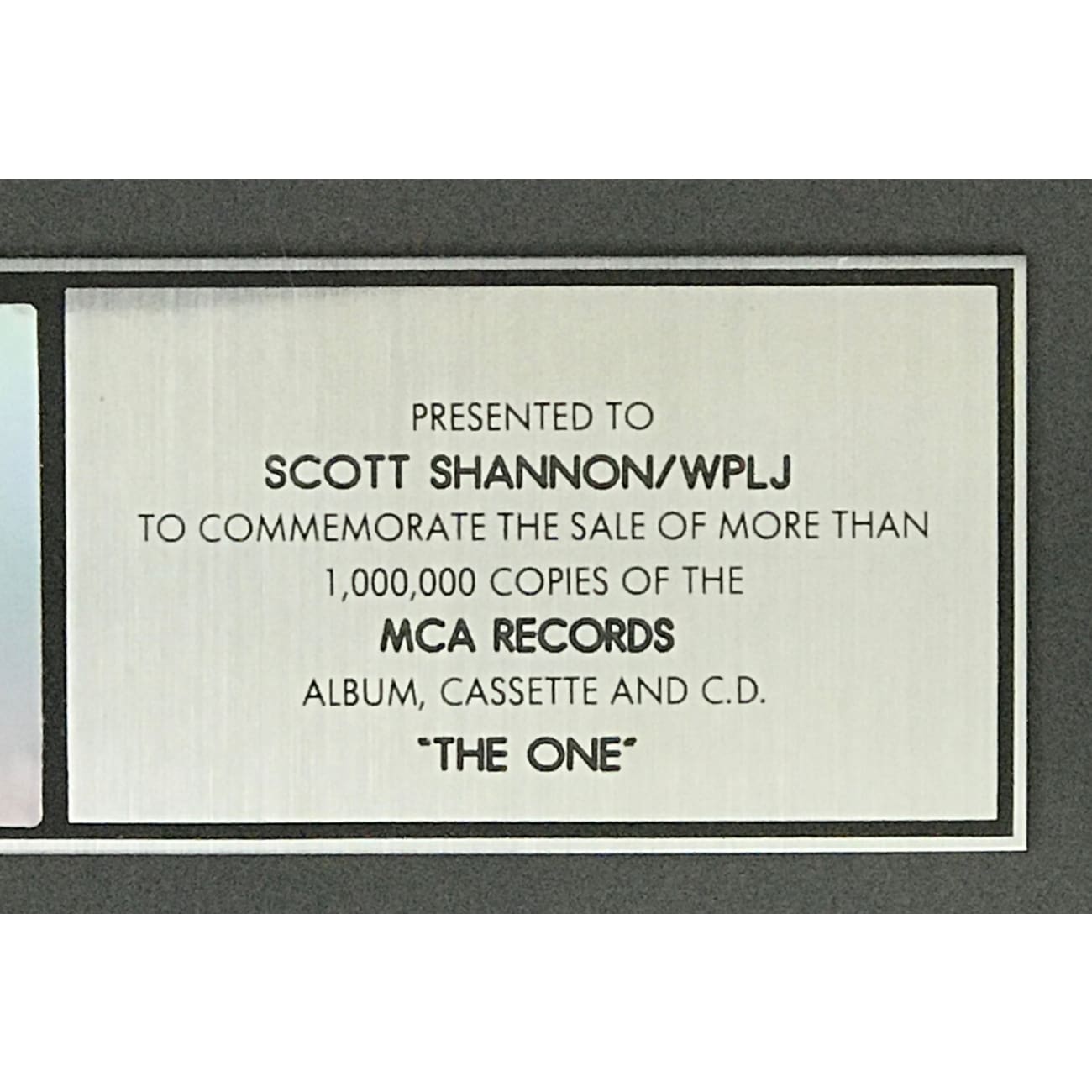 Elton John The One RIAA Platinum Album Award - Certified Music Collectible for Fans & Memorabilia Enthusiasts | Perfect for Display in Home, Office, or Music Room