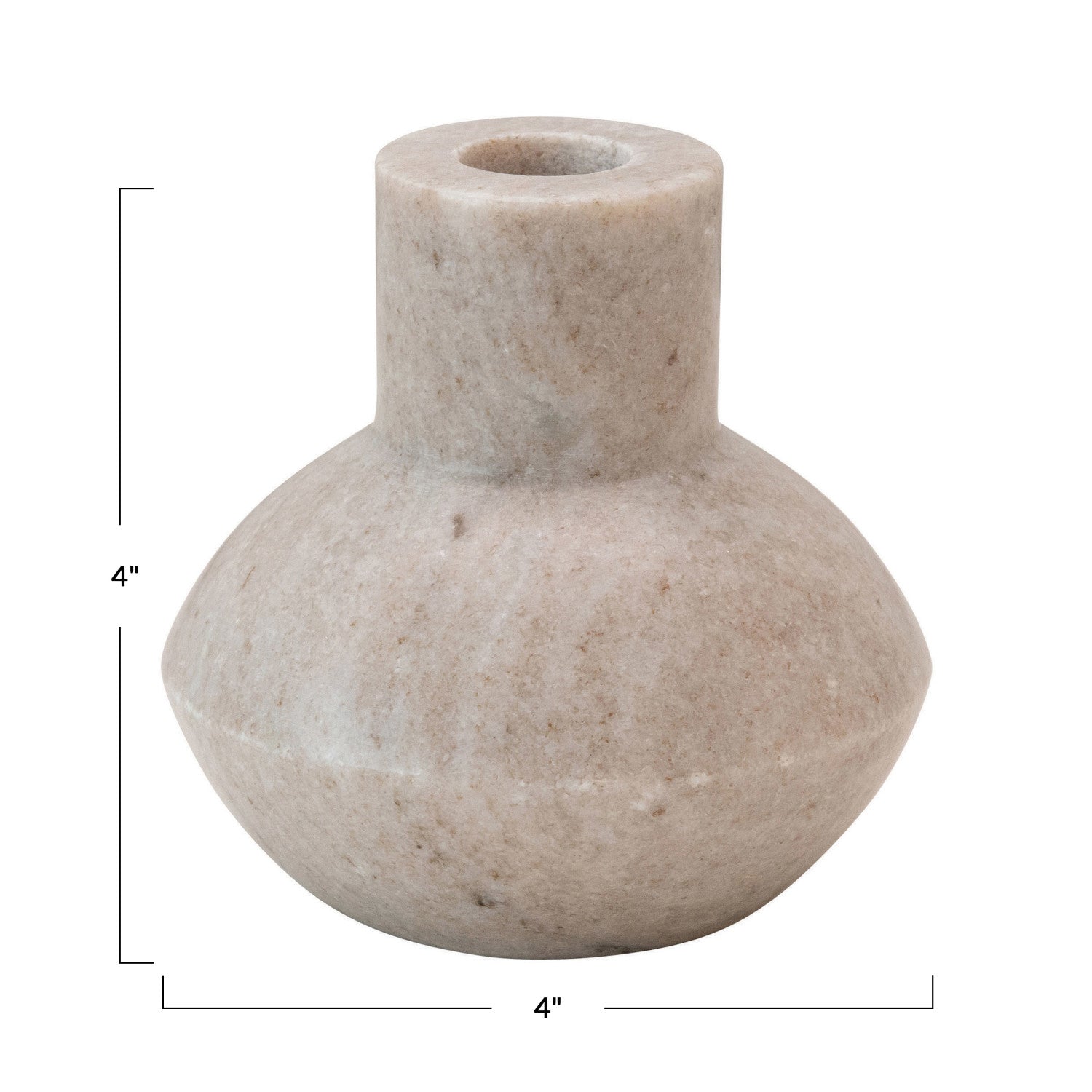 Elegant Marble Candle Holder for Taper Candles - Perfect for Weddings, Dining Tables & Home Decor