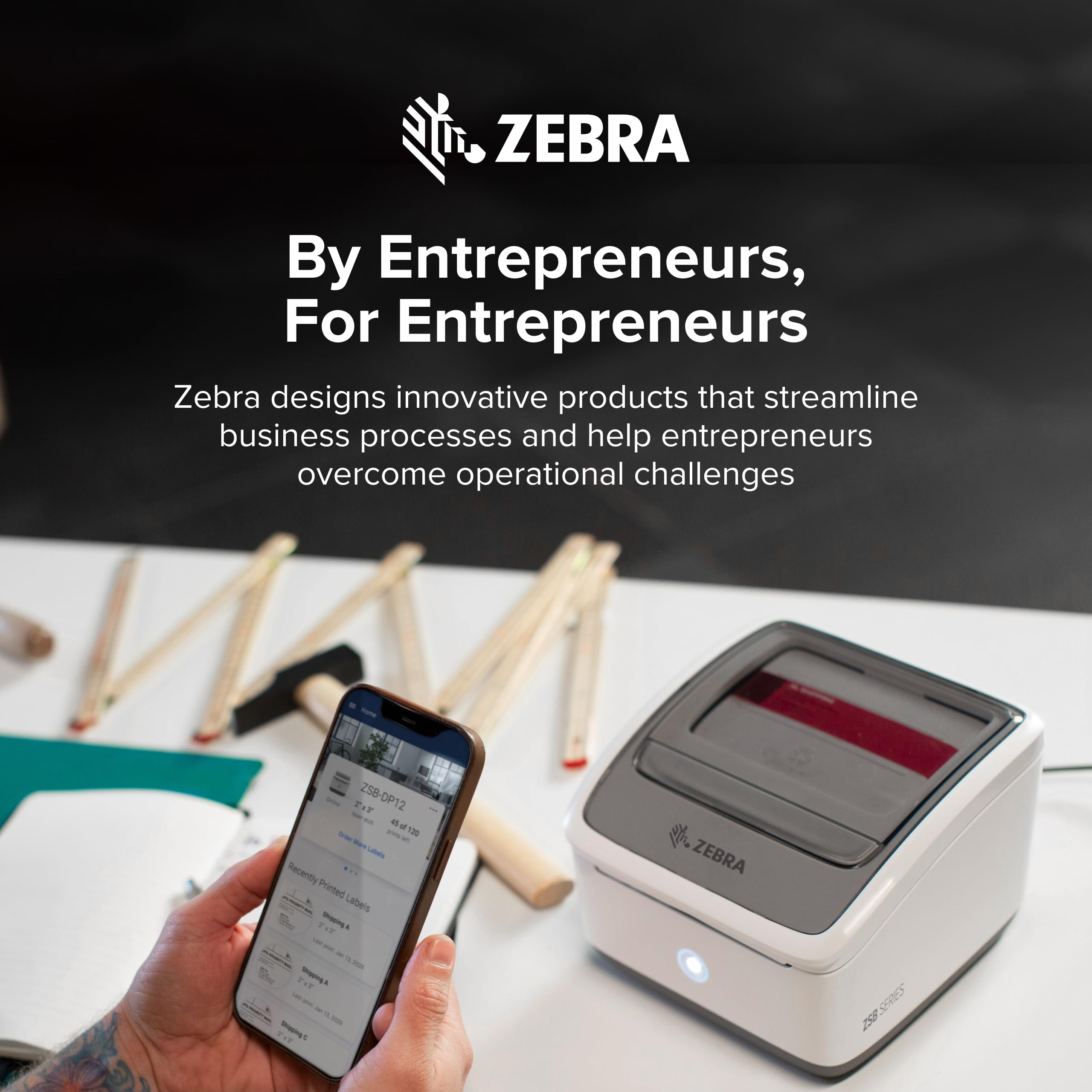 ZEBRA ZSB Series Eco-Friendly Labels - 2.25
