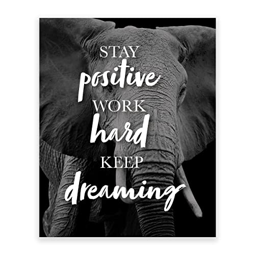 Motivational Wall Art & Inspirational Posters for Office Decor - Business & Animal Themed Wall Decor to Boost Productivity & Positivity at Work