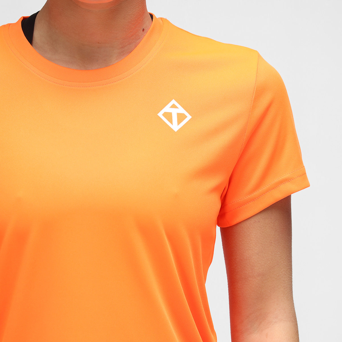 Orange Diamond Women's Performance T-Shirt - Breathable & Moisture-Wicking Activewear for Gym, Running & Yoga