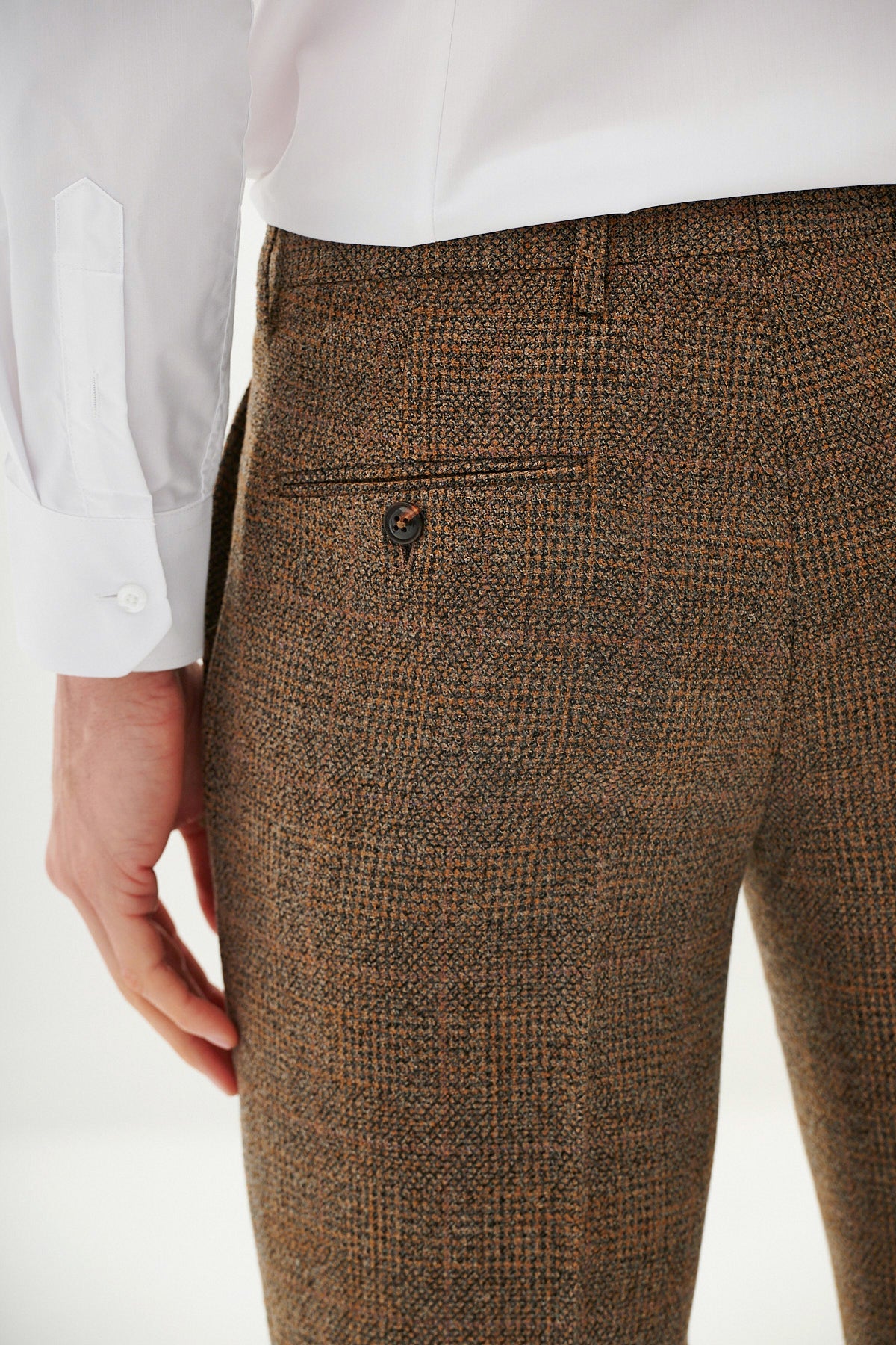 KRIS Tan Tweed Suit - West Bromwich Albion F.C. Inspired Collection | Official Jayson Molumby Style | Perfect for Match Days & Formal Events