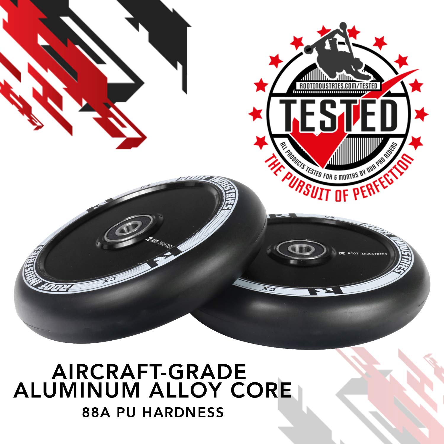 Root Industries 120mm Air Wheels for Kids - High-Performance Skateboard & Scooter Wheels for Smooth Rides in Parks & Streets