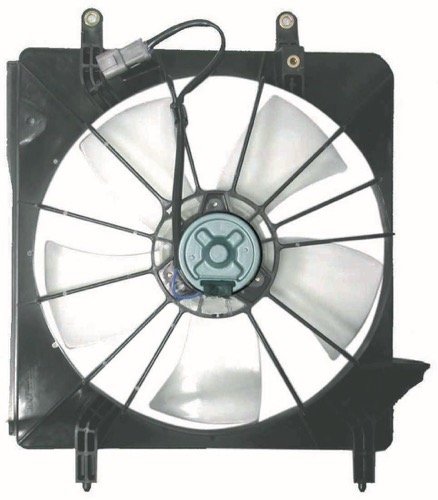 GO-PARTS Radiator Fan Motor Assembly for 2004-2005 Acura TSX - OEM Replacement Engine Cooling Fan with Shroud (Part# AC3117100) - Perfect for Overheating Prevention & Summer Driving