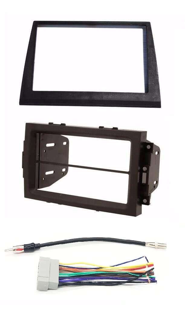 Double Din Car Stereo Radio Navigation Bezel Dash Kit for 2006-2007 Jeep Commander - Aftermarket Upgrade with Touchscreen & GPS - Perfect for Road Trips & Off-Road Adventures