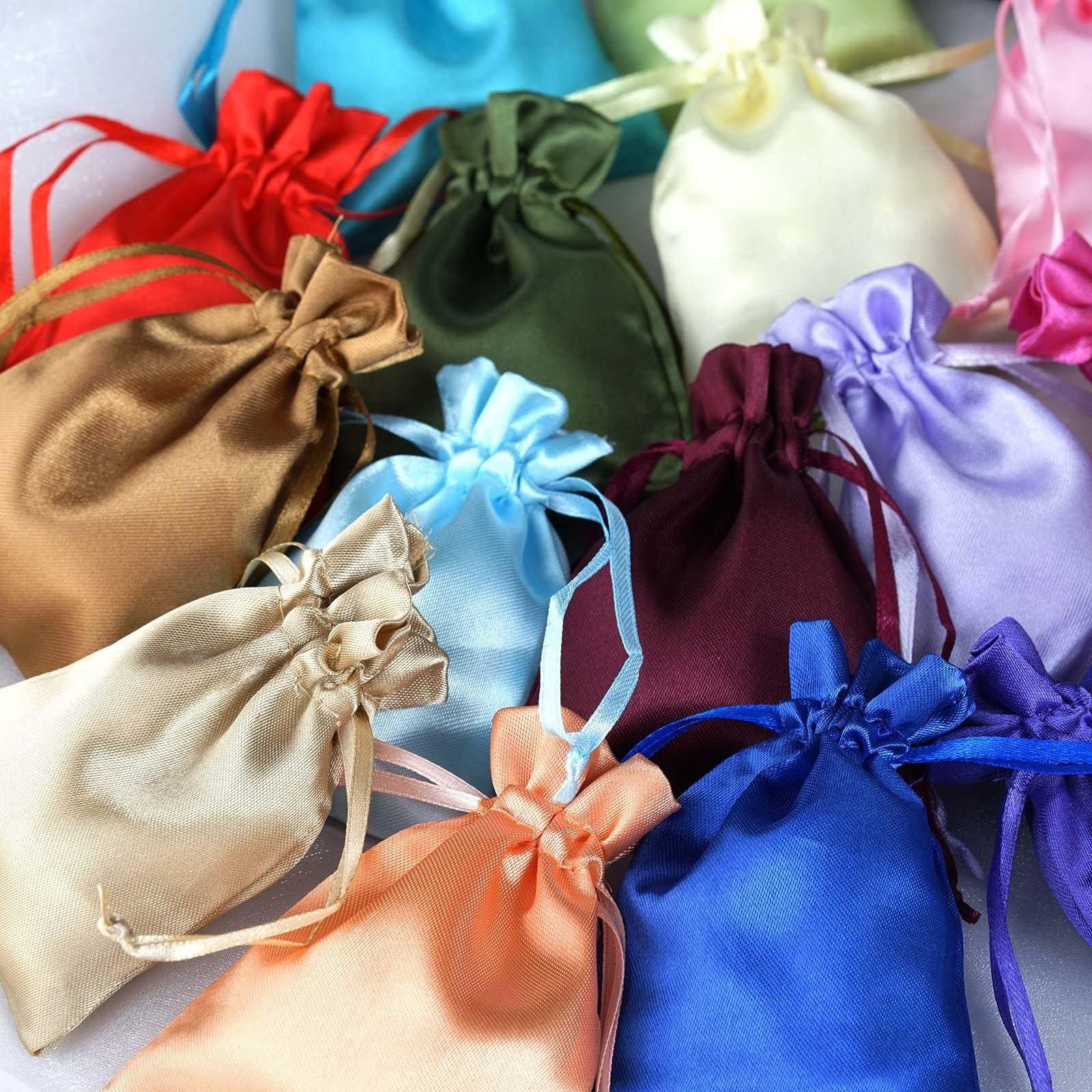 60-Piece 3x4 Inch Royal Blue Satin Drawstring Bags - Wedding Favors, Party Gift Bags, Jewelry Pouches, Candy Bags for Bridal Showers, Baby Showers & Birthday Celebrations