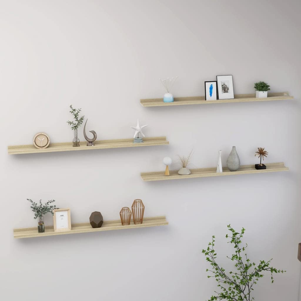 Premium Wall Shelves Set of 4 - SKM Floating Shelves 39.4