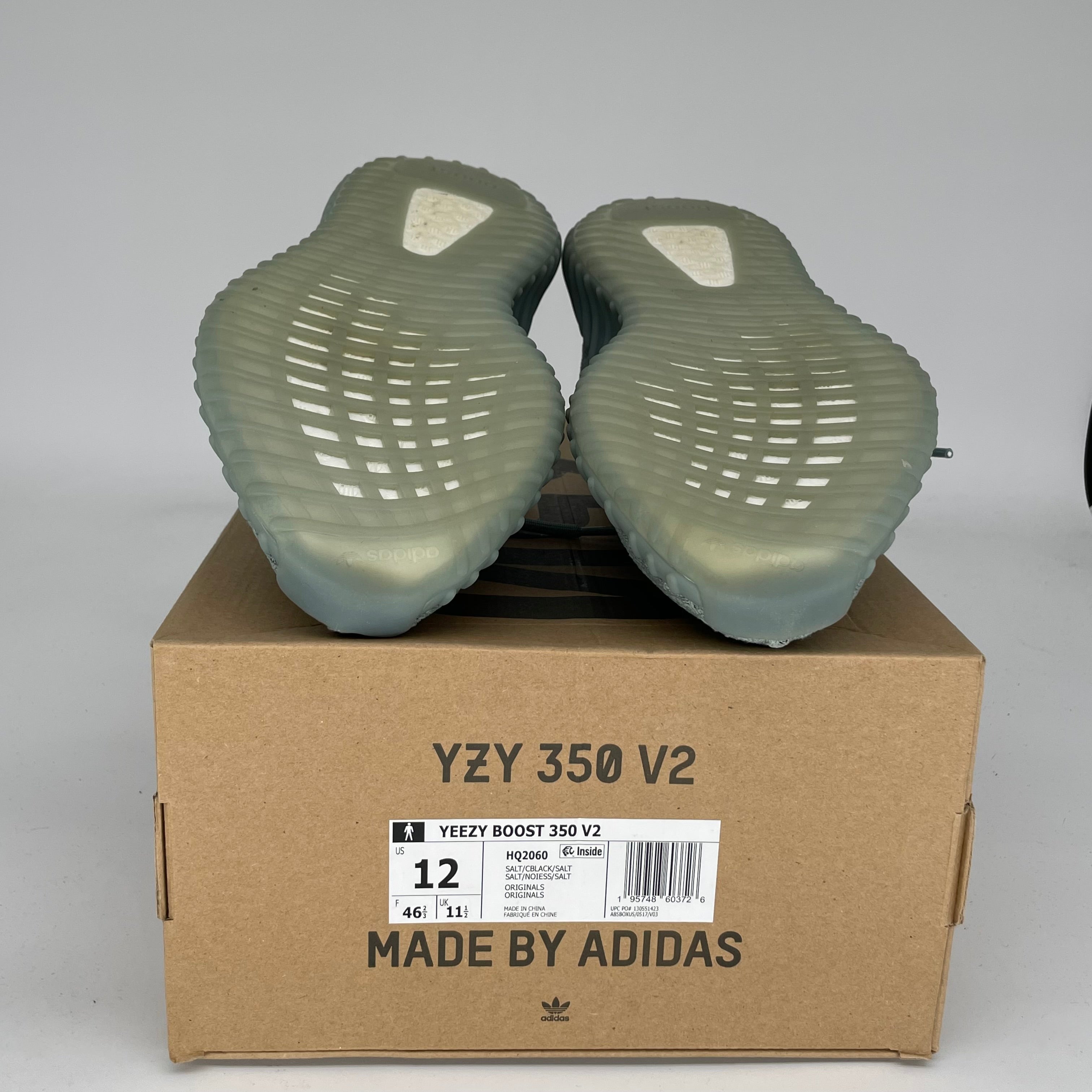 Adidas Yeezy Boost 350 V2 Salt Sneakers - Men's Size 12 (HQ2060) | Comfortable Running Shoes for Gym, Workout & Casual Wear