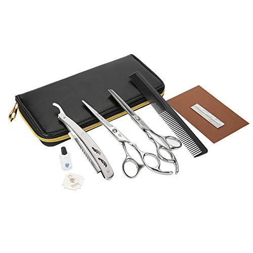 Professional Hair Cutting Scissors Set - Salon-Grade Hairdressing Shears Kit with Case for Precision Hair Styling, Trimming & Barber Use - Perfect for Home, Salon & Professional Hairdressers