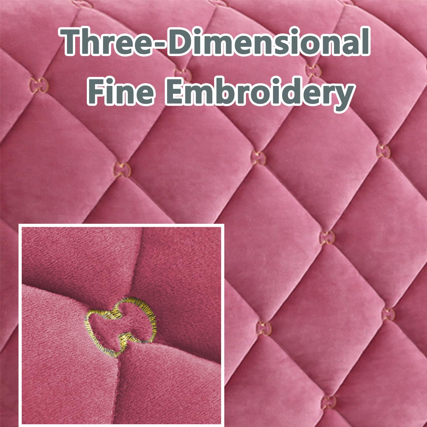 Universal Stretch Headboard Cover for Full/Queen/Cal King Beds - Washable Dustproof Slipcover Protector (Rose Red, 47.2 Inches) - Perfect for Bedroom Decor, Home Styling & Headboard Protection