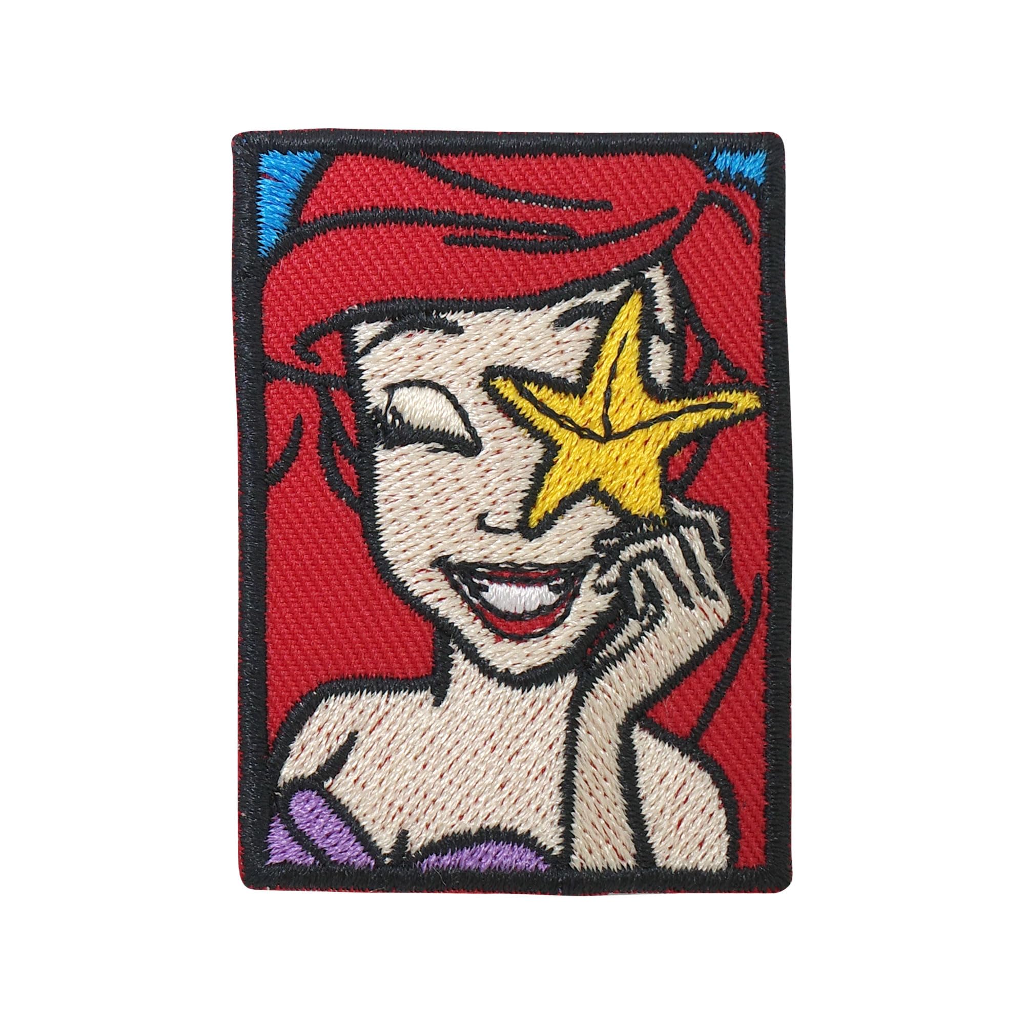 Ariel Iron On Patches - Embroidered Applique for Clothes, DIY Sew On Badge for T-Shirt & Jean Repair - Decorative Emblem for Kids & Adults (Perfect for Denim Jackets, Backpacks & DIY Fashion Projects)
