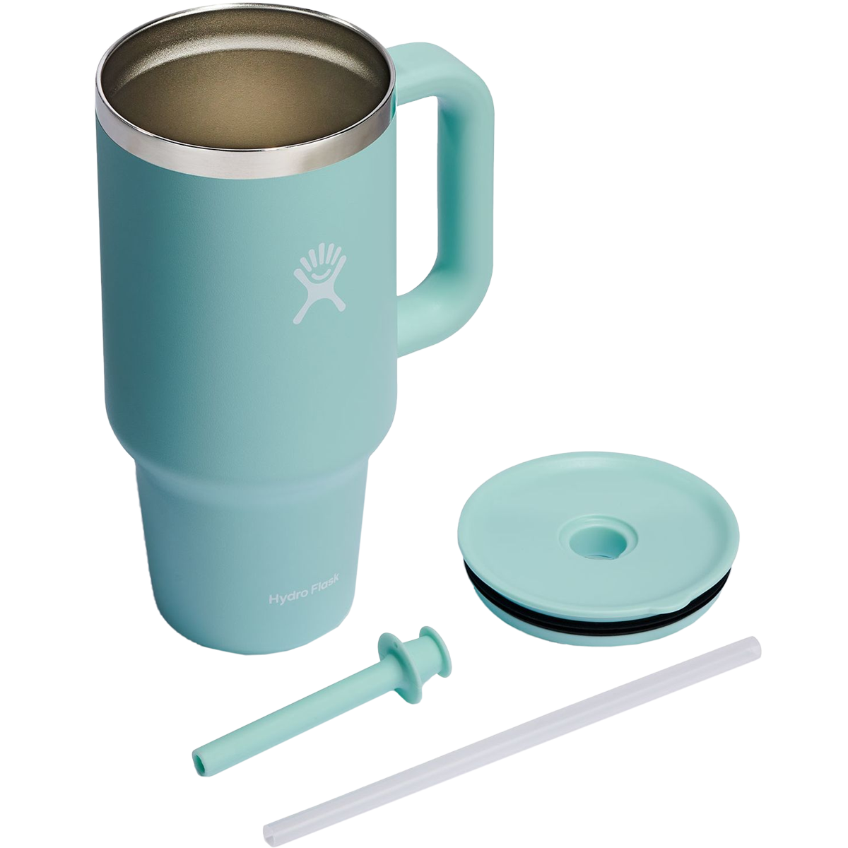 32 oz Insulated Stainless Steel Travel Tumbler with Lid & Straw - Leakproof Vacuum Flask for Hot & Cold Drinks - Perfect for Commuting, Camping, Hiking & Outdoor Adventures