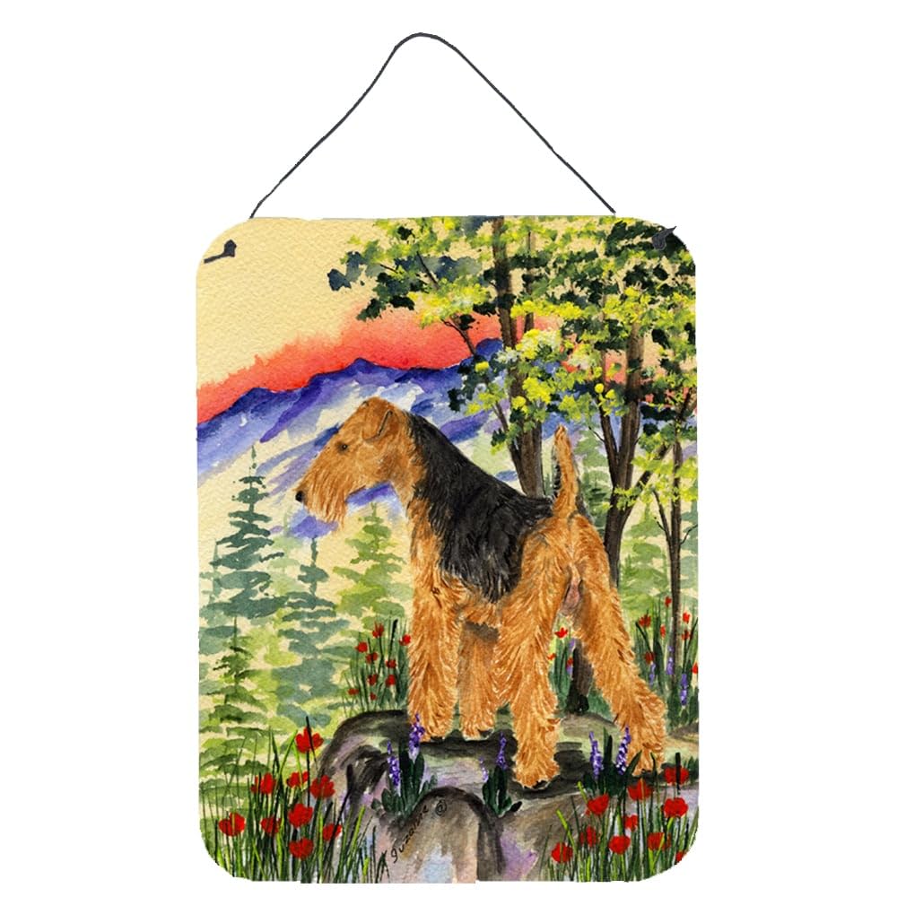 Lakeland Terrier Metal Wall Art Sign - 12x16 Inch Aluminum Dog Decor for Kitchen, Bathroom, Bar & Front Door - Colorful Pet-Themed Home Plaque for Dog Lovers & Animal Decor Enthusiasts | Perfect for Farmhouse, Rustic & Vintage Style Interiors