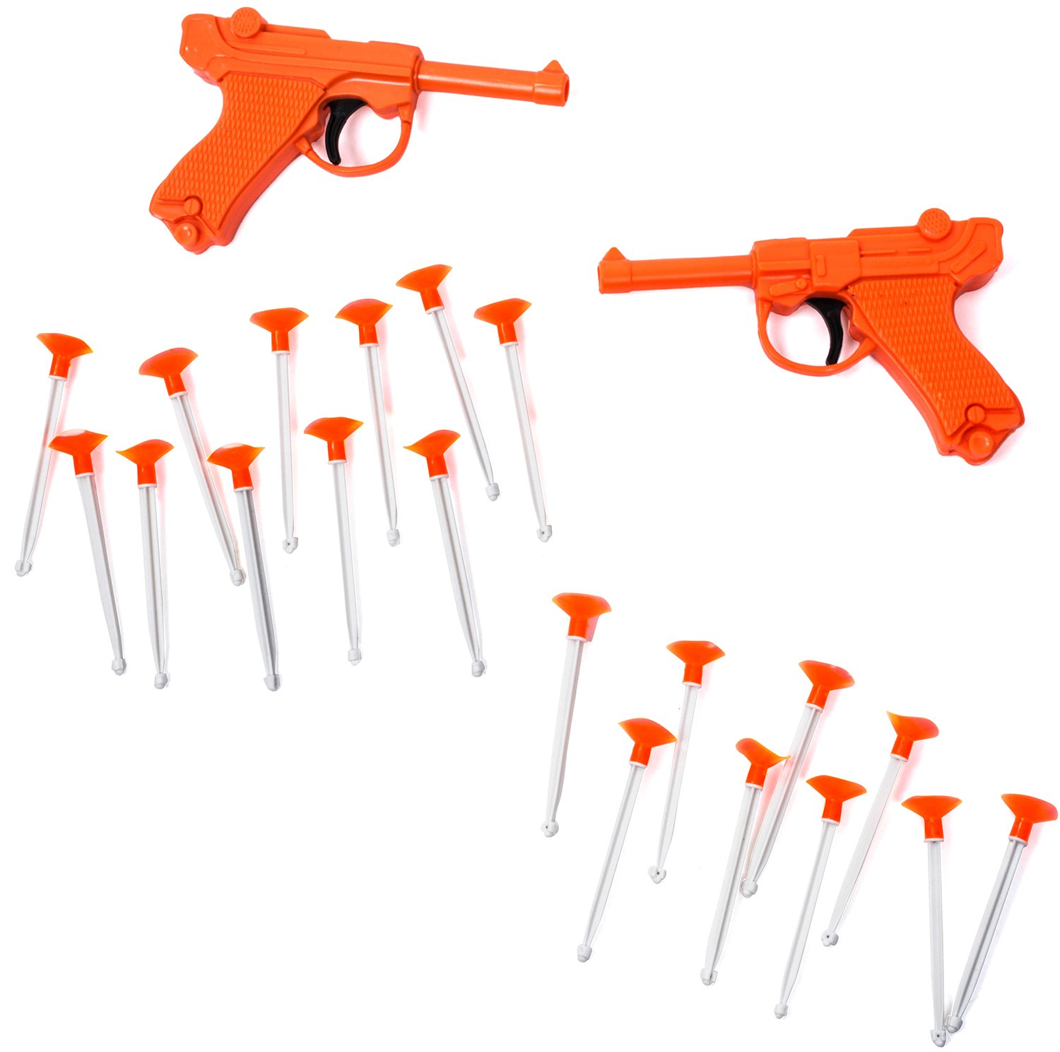 2 Pack Toy Dart Guns Set with 20 Darts - Safe Foam Blaster Toys for Kids & Adults - Fun Outdoor Shooting Games for Boys Girls Birthday Parties & Backyard Activities - Tigerdoe