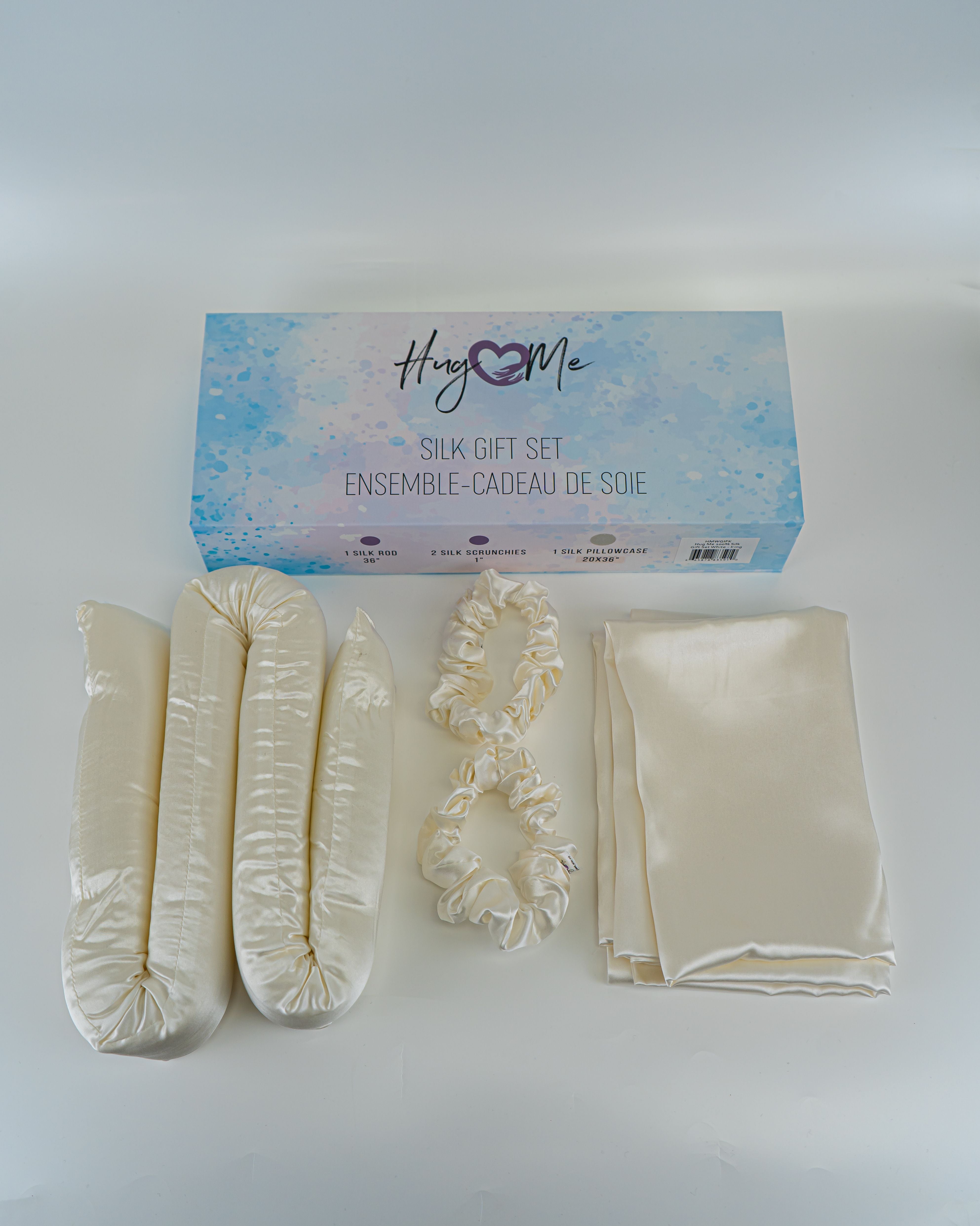 Luxury Hug Me Silk Gift Set for Women - Soft & Elegant Silk Scarf & Sleep Mask - Perfect for Birthday, Anniversary, Valentine's Day Gifts & Relaxing at Home