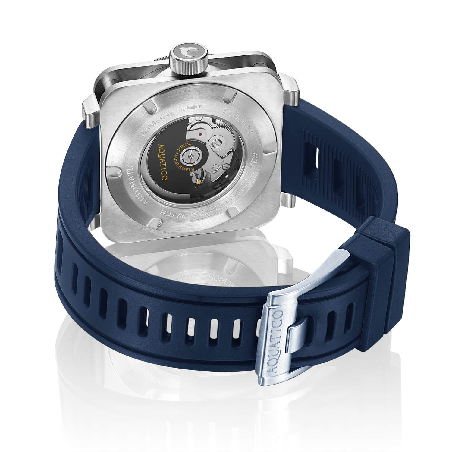 Aquatico Stainless Steel Men's Dive Watch with NH35 Automatic Movement - Perfect for Scuba Diving, Water Sports & Everyday Wear