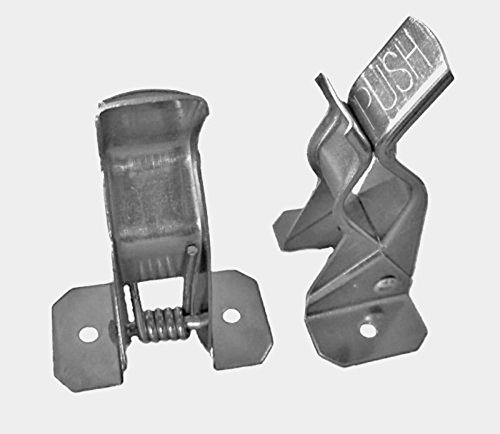 Black Duck Brand 6-Pack Heavy Duty Metal Spring Grip Clamps - Garage & Closet Wall Organizer for Brooms, Mops, Rakes, Shovels - Space Saving Storage Solution for Home, Workshop & Garden Tools