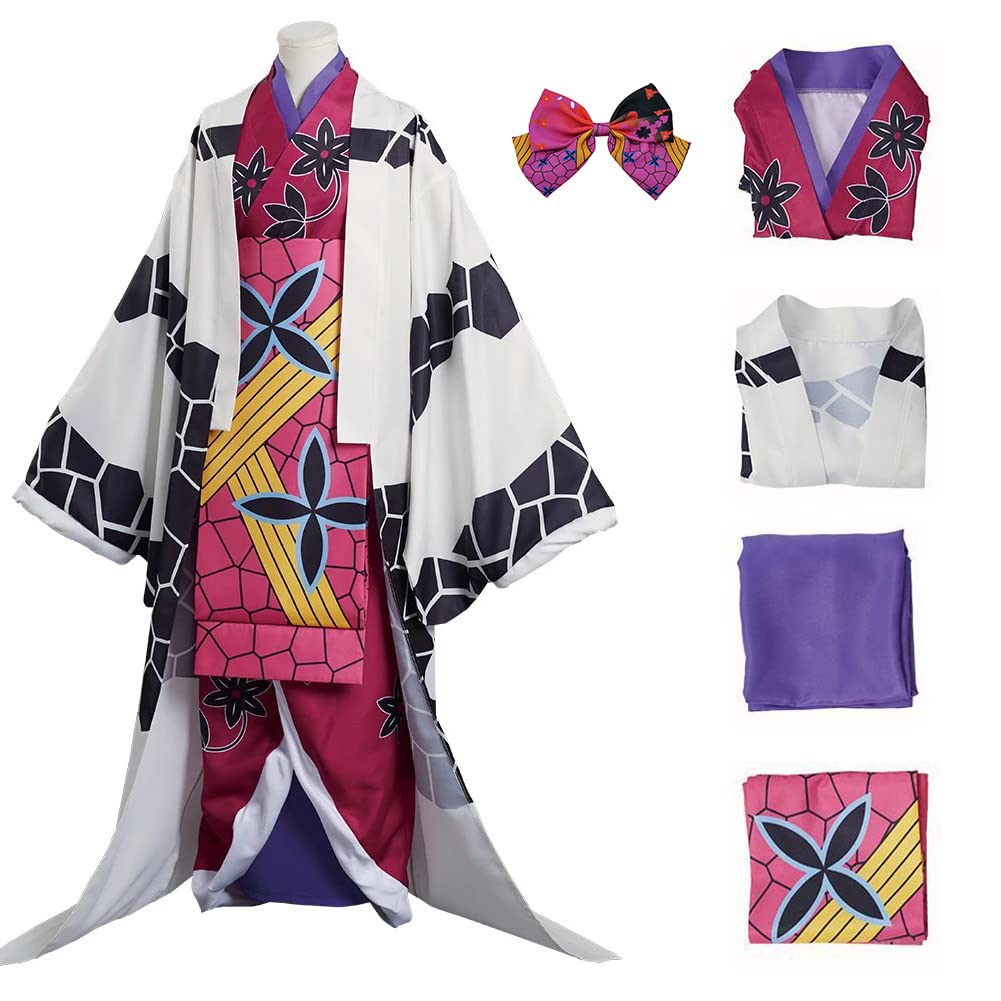Anime Cosplay Kimono Costume - Japanese Traditional Dress for Halloween, Cosplay Events & Themed Parties - Elegant Performance Robe for Anime Lovers & Festival Goers