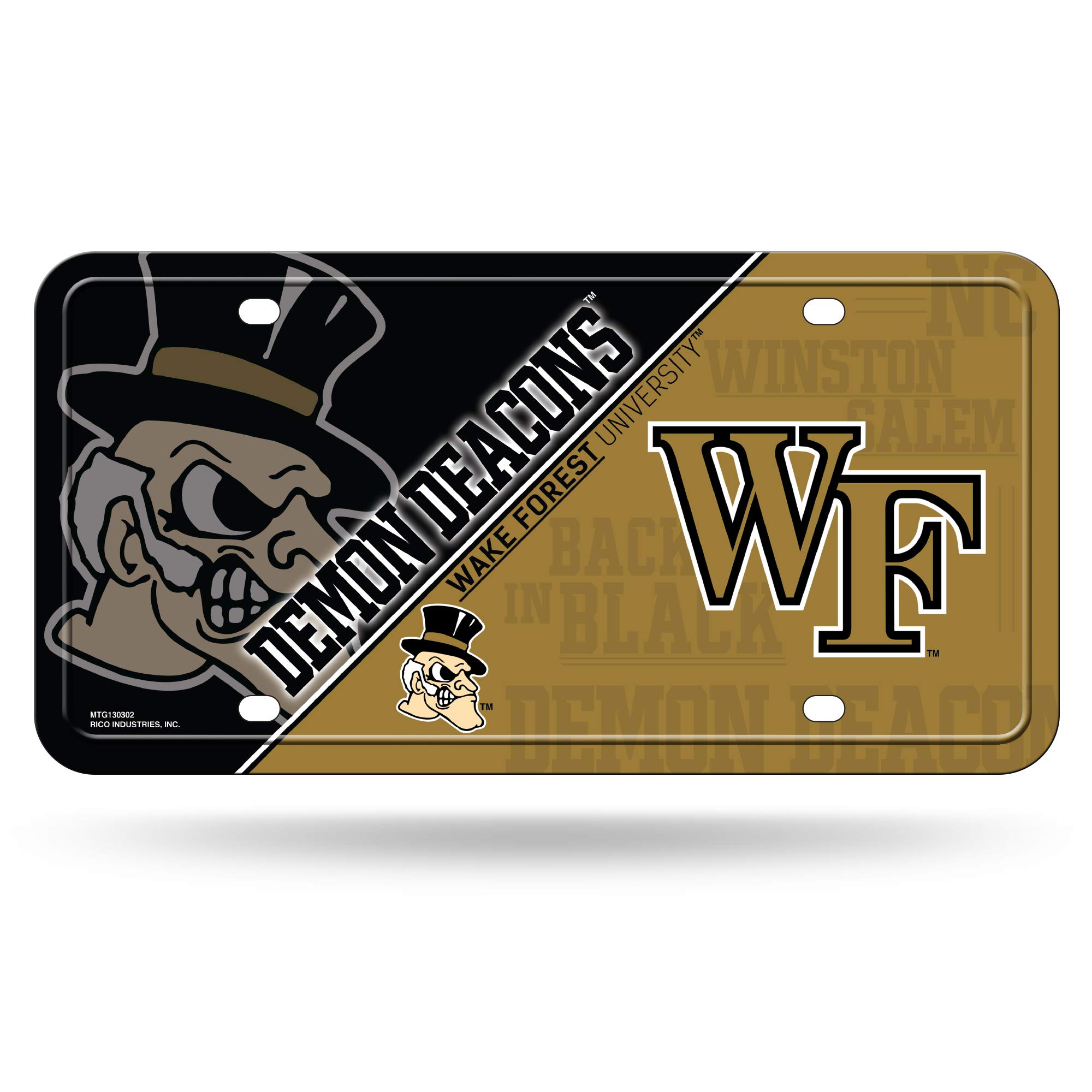 NCAA Unisex Adult Metal License Plate Tag - Durable Car Accessory for College Sports Fans | Perfect for Tailgating, Game Day & Alumni Events