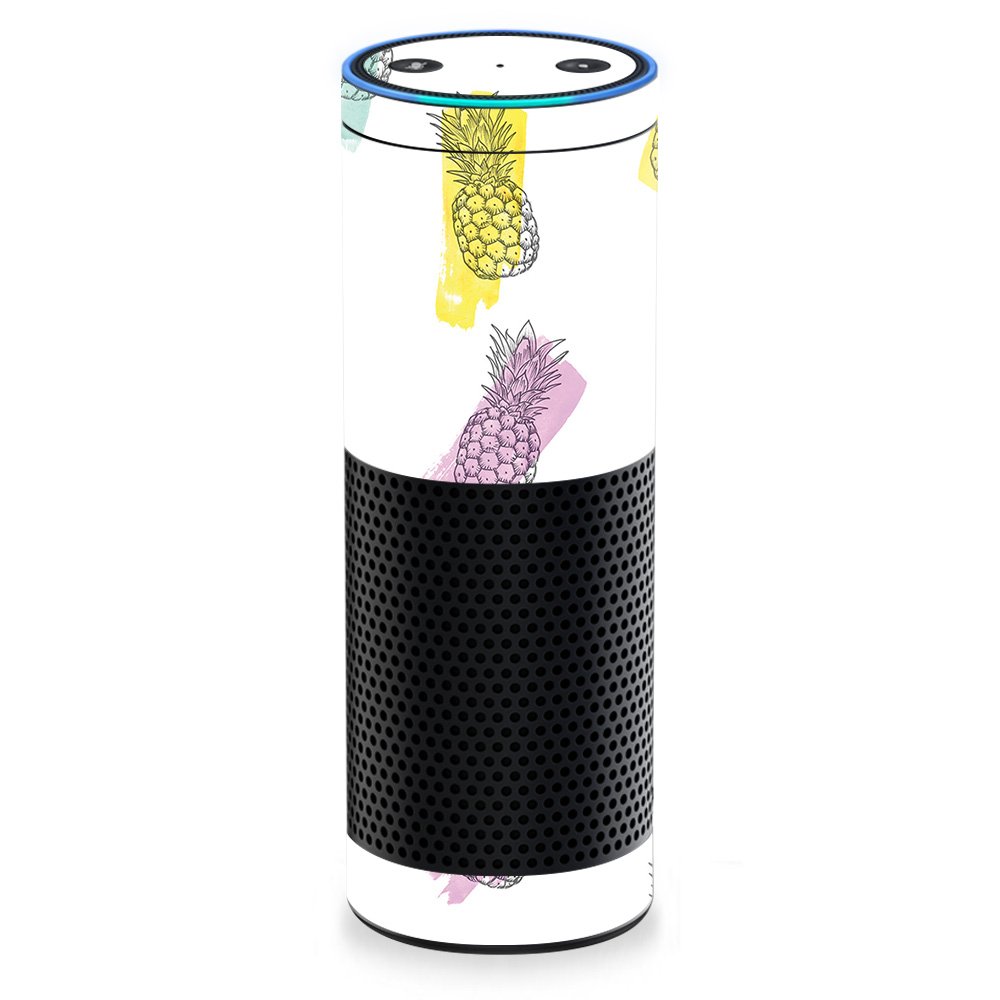 MightySkins Vinyl Decal Wrap Cover for Amazon Echo - Funky Pineapples Design | Protective & Durable Skin | Easy to Apply & Remove | Made in USA | Perfect for Home, Office & Gift Giving