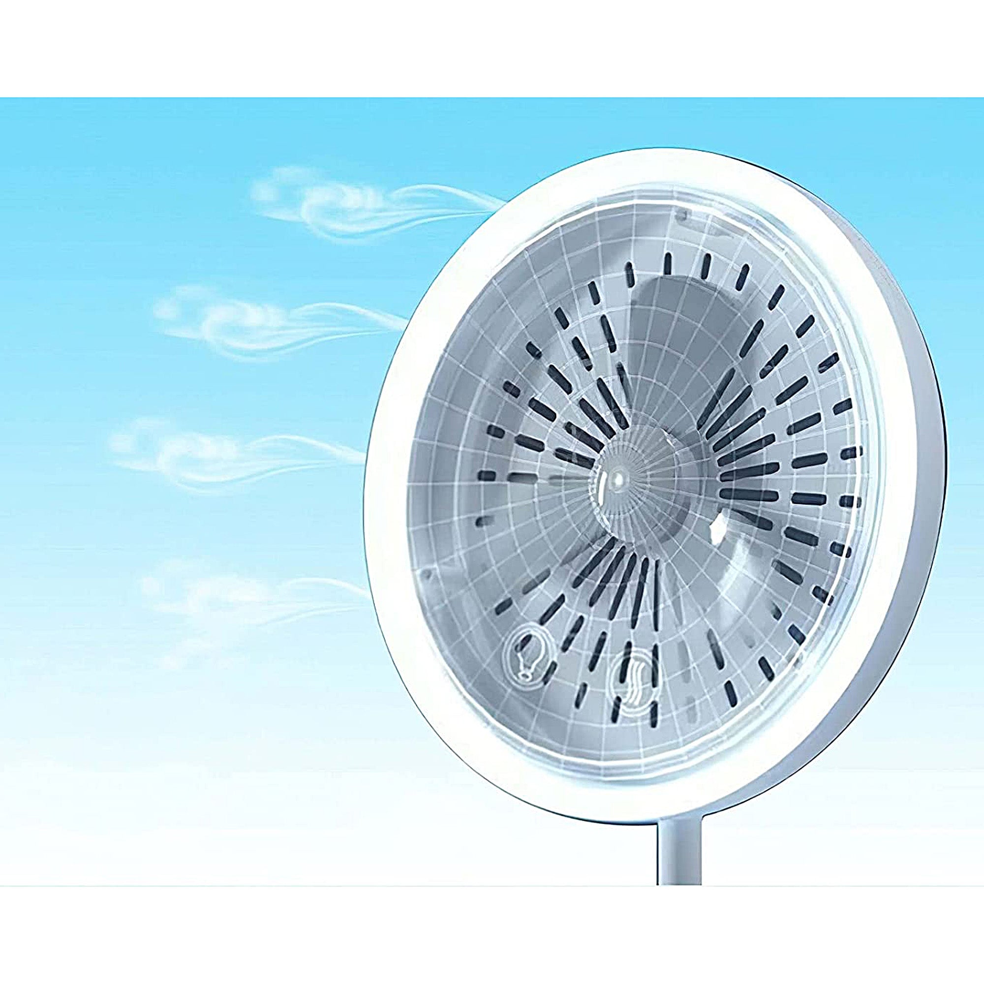 Cool Aire Mirror - Anti-Fog Bathroom Mirror with LED Light for Makeup & Shaving, Perfect for Steam-Free Grooming in Humid Bathrooms