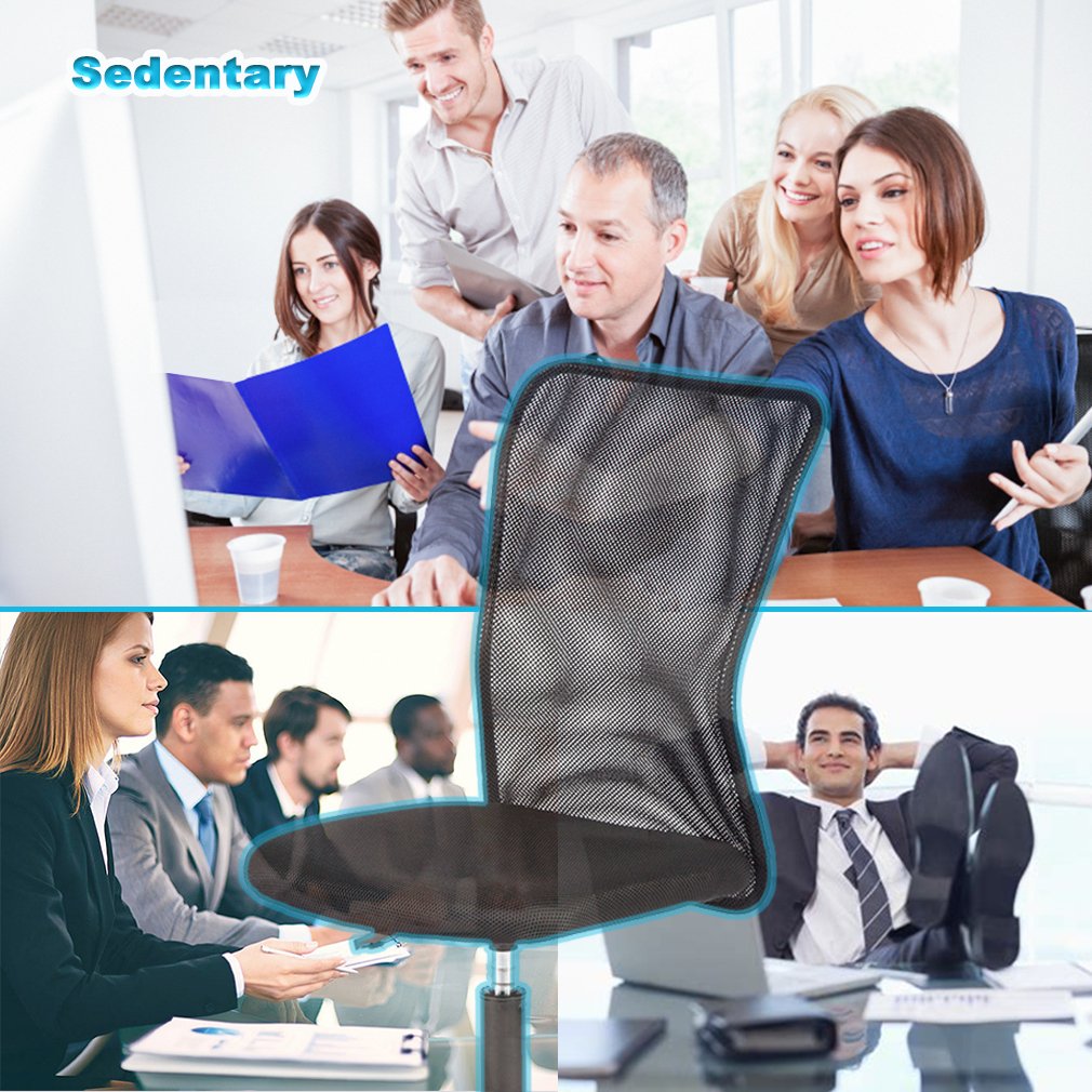 Best Ergonomic Mesh Office Chair with Lumbar Support - Armless Swivel Rolling Executive Desk Chair for Back Pain Relief - 4 Pack Black - Perfect for Home Office, Gaming & Computer Workstations