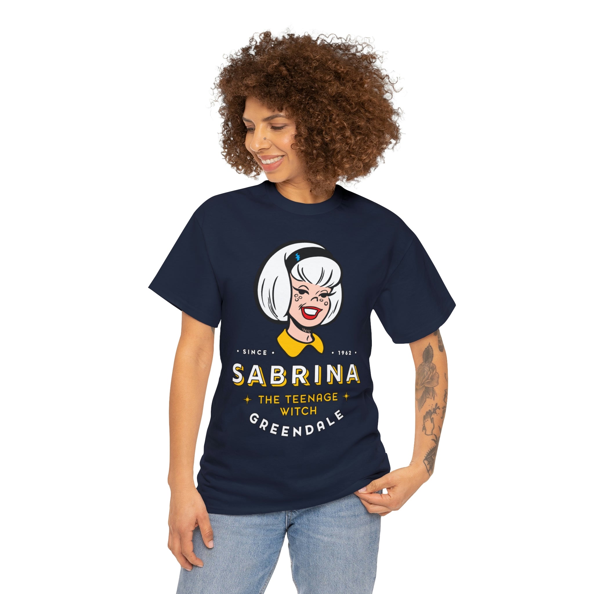 Sabrina the Teenage Witch Vintage 1962 Graphic T-Shirt - Unisex Heavy Cotton Tee for Casual Wear & Pop Culture Fans