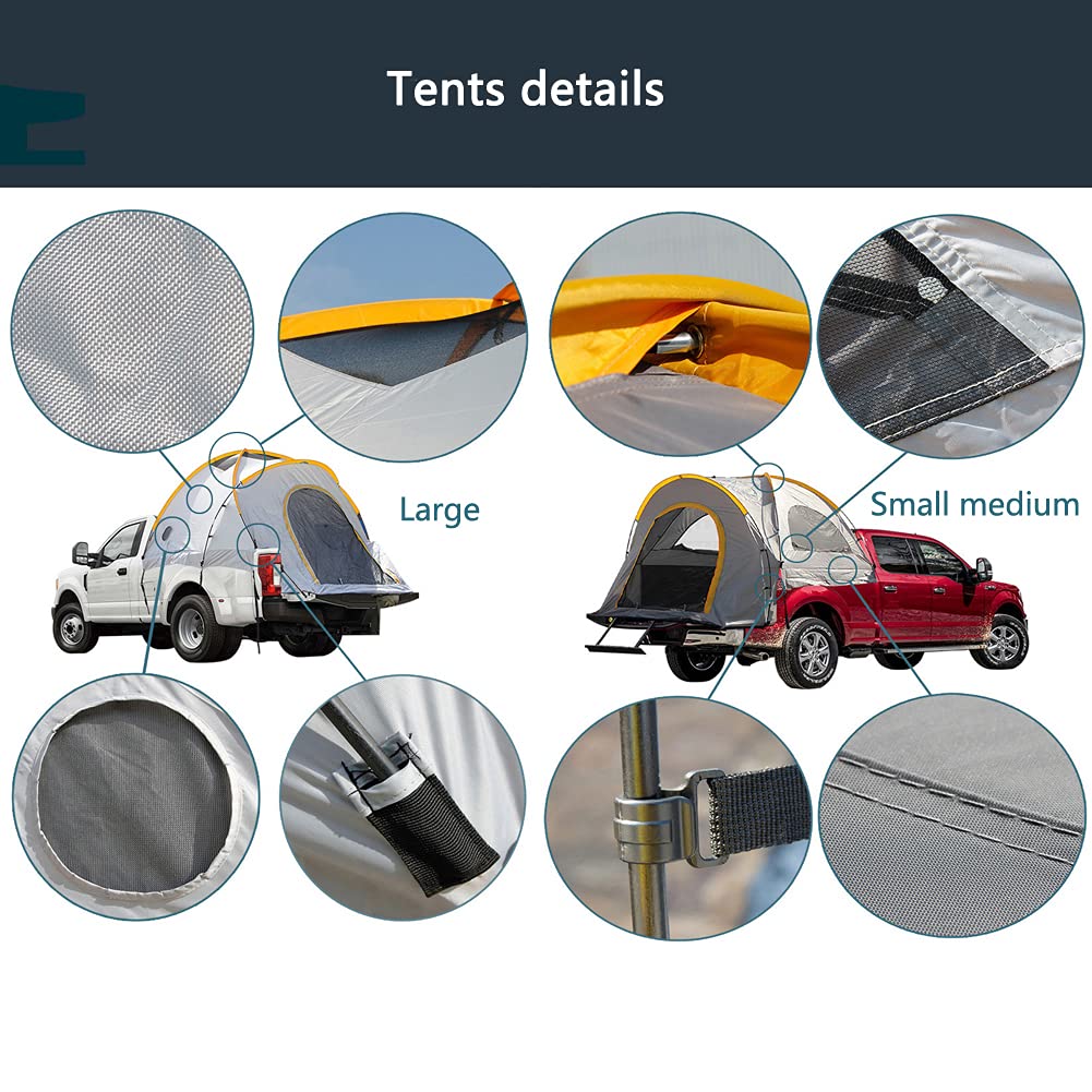 Best Car Tent for Camping & Fishing - Universal Pickup Truck Tent for Outdoor Adventures - Fits Most Truck Models - Perfect for Road Trips, Beach Camping & Off-Road Getaways