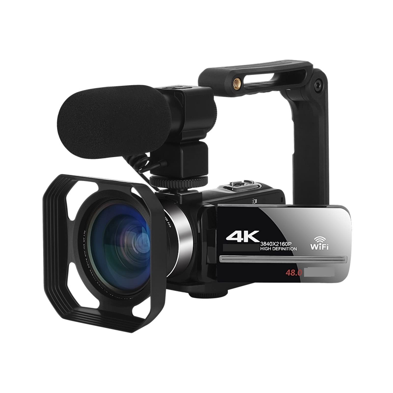 BODORME 4K 48MP Digital Camera with Rotating Screen - Loop Recording, Time Lapse, Webcam & Vlogging | Includes 64GB SD Card | Perfect for YouTube, Live Streaming, Travel Videos & Content Creation