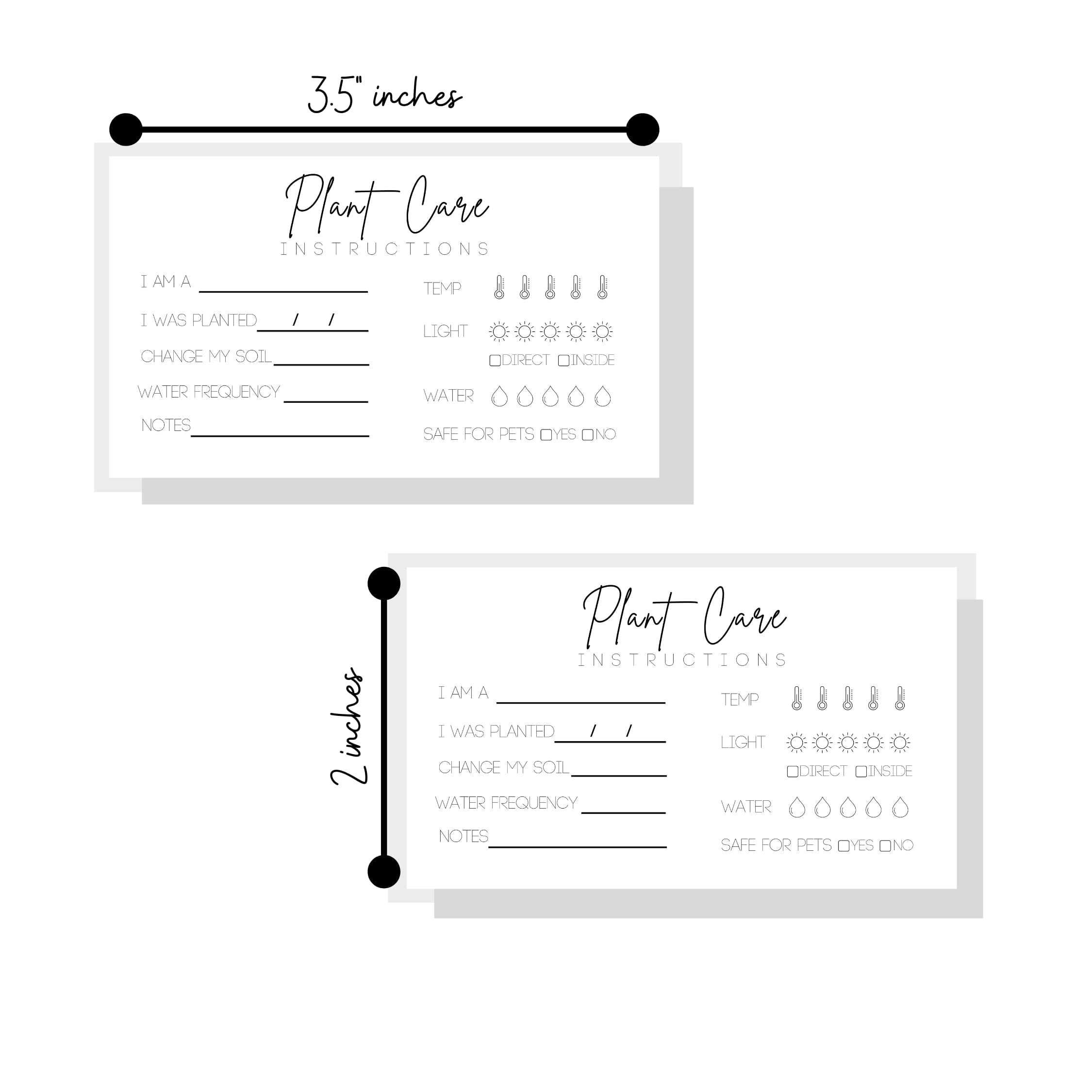 Plant Care Cards - 2