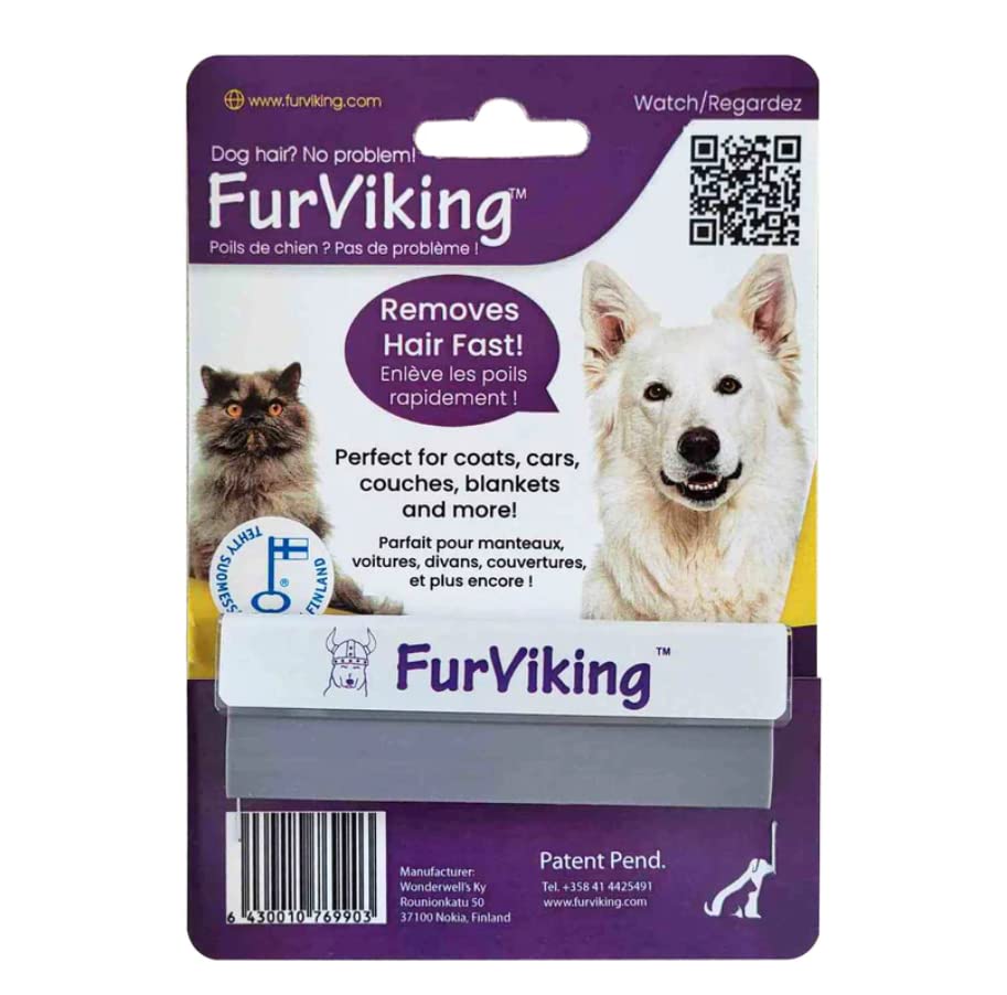 Premium Fur Viking Pet Hair Remover Tool - Effective Lint & Fur Removal for Furniture, Clothes, and Carpets - Perfect for Pet Owners & Allergy Sufferers