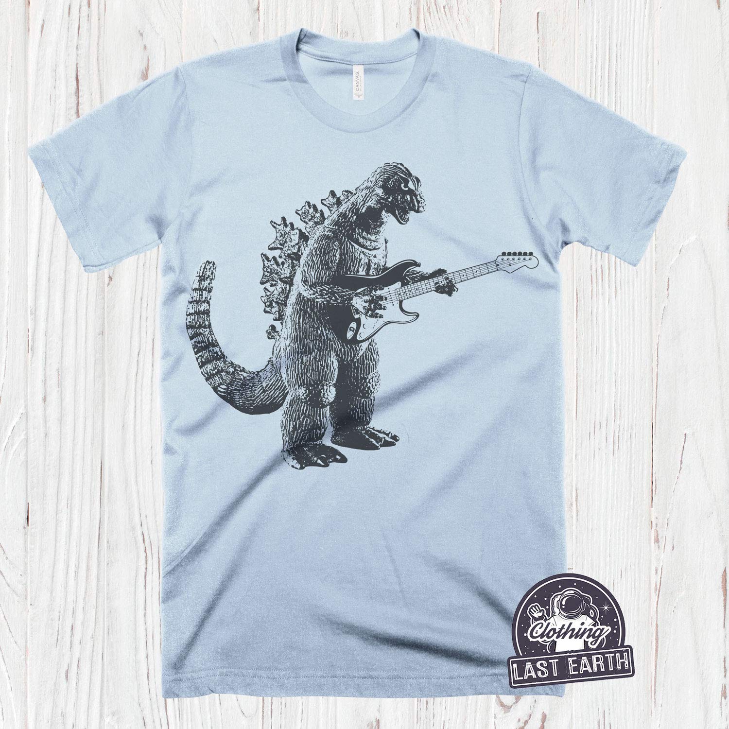 Vintage Dinosaur Guitar T-Shirt for Men - Cool Music Graphic Tee for Concerts, Gigs & Casual Wear