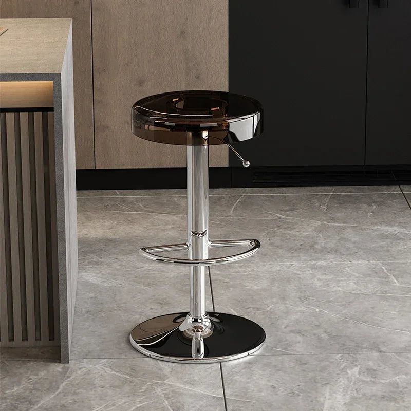 Premium Acrylic Kitchen Island Bar Stool - Modern High-End Counter Stool for Dining & Entertaining - Perfect for Home, Restaurant & Cafe Use