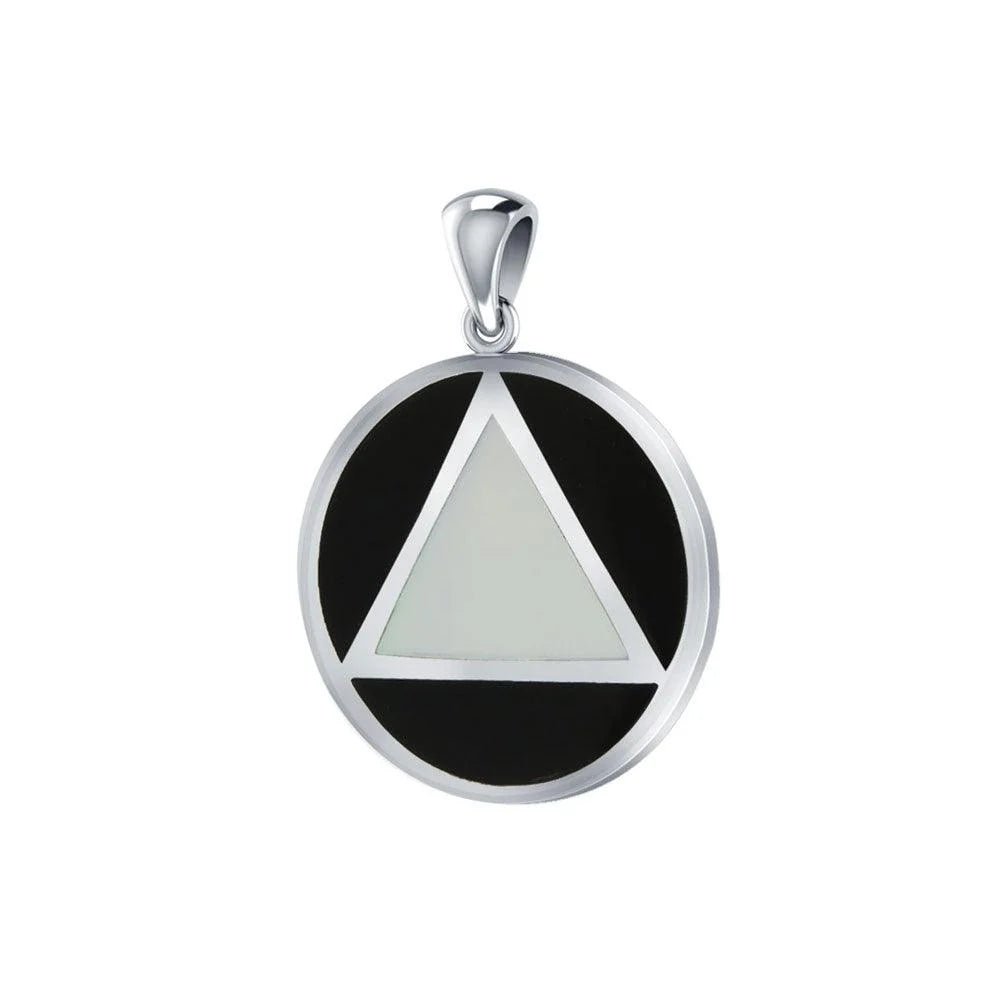 AA Symbol Sterling Silver Pendant Necklace - TPD170 | Elegant Jewelry for Gifts & Everyday Wear