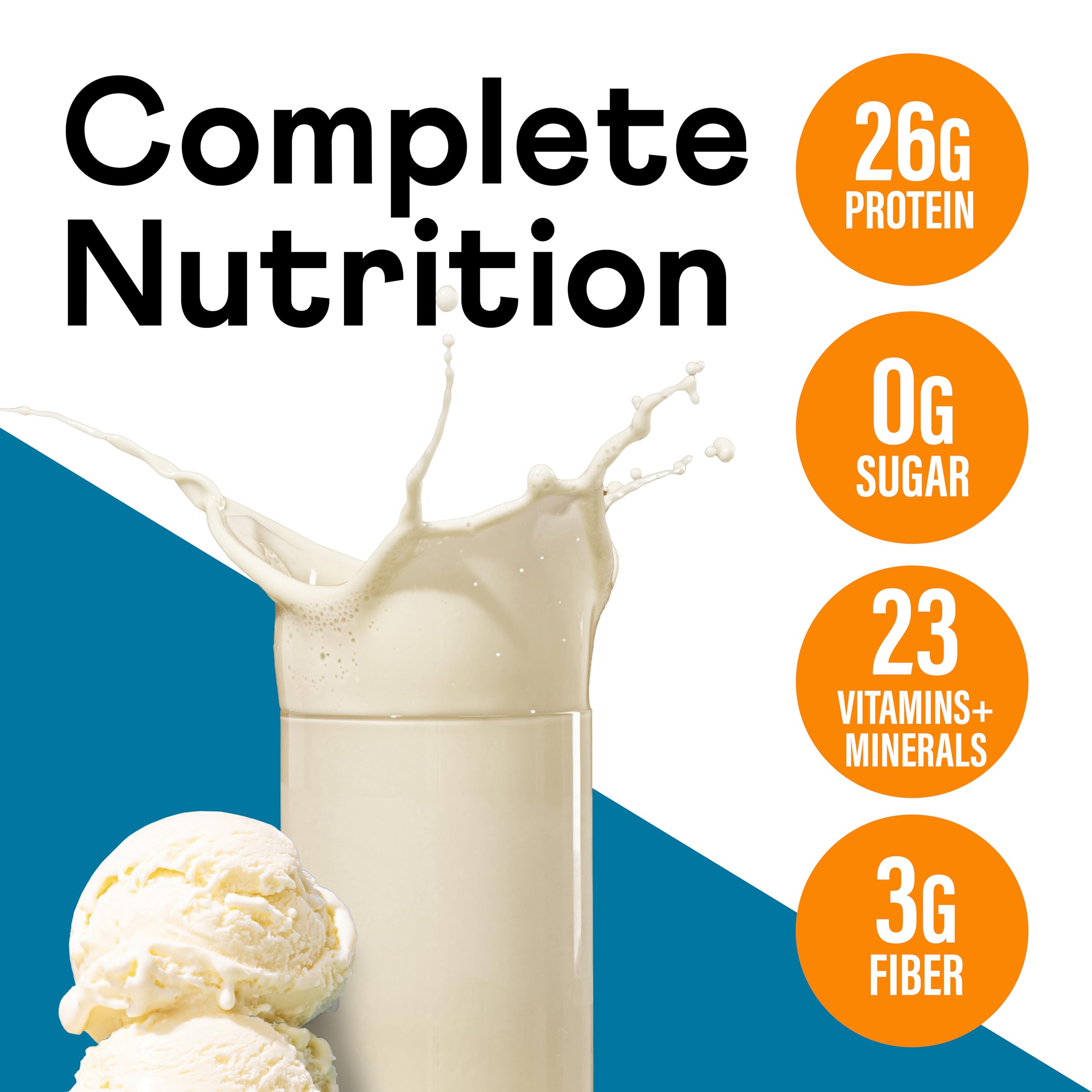 OWYN Only What You Need Protein Shake - High Protein Complete Nutrition Drink, Vanilla Flavor, 12 Fl Oz (12 Pack) | Post-Workout Recovery & Healthy Meal Replacement for Active Lifestyles