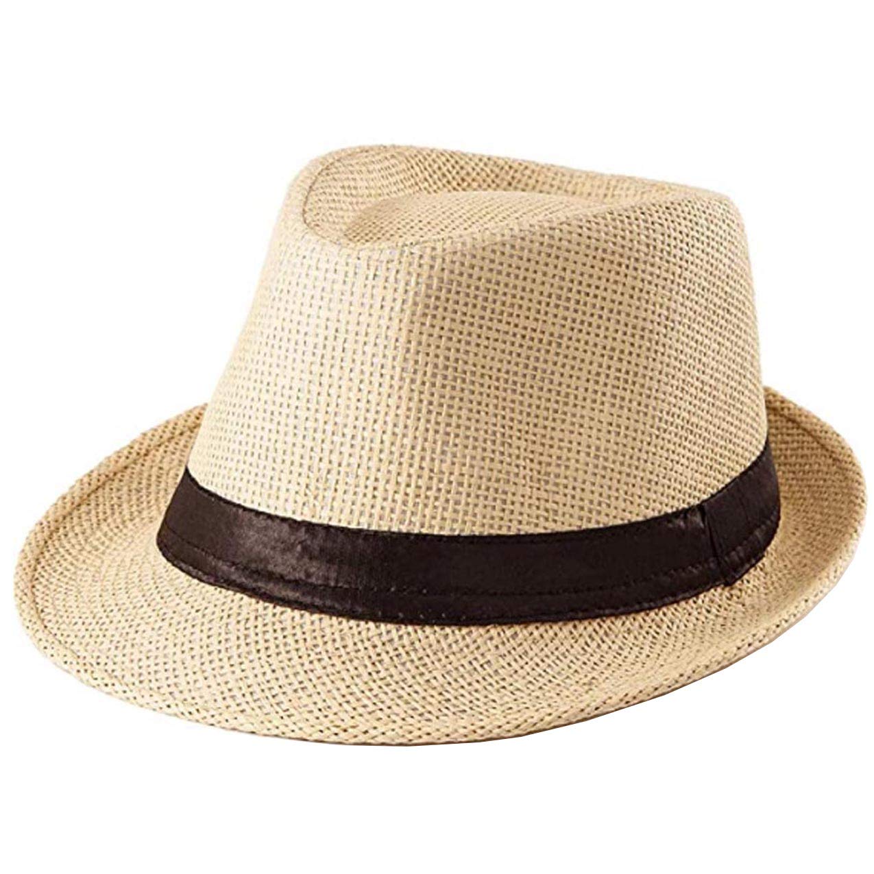 SilverFever Fedora Hat for Men & Women - Stylish Sun & Beach Hat, Derby Panama Summer Hat for Gangster & Cuban Jazz Style - Perfect for Outdoor Events, Parties, and Fashion Accessories