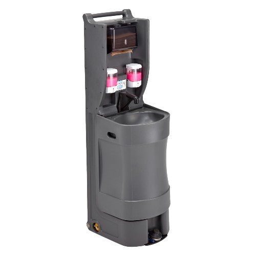 Cambro MHWS18615 18-Gallon Mobile Hand Sink Station - Portable Handwashing Station for Food Service, Restaurants, and Outdoor Events