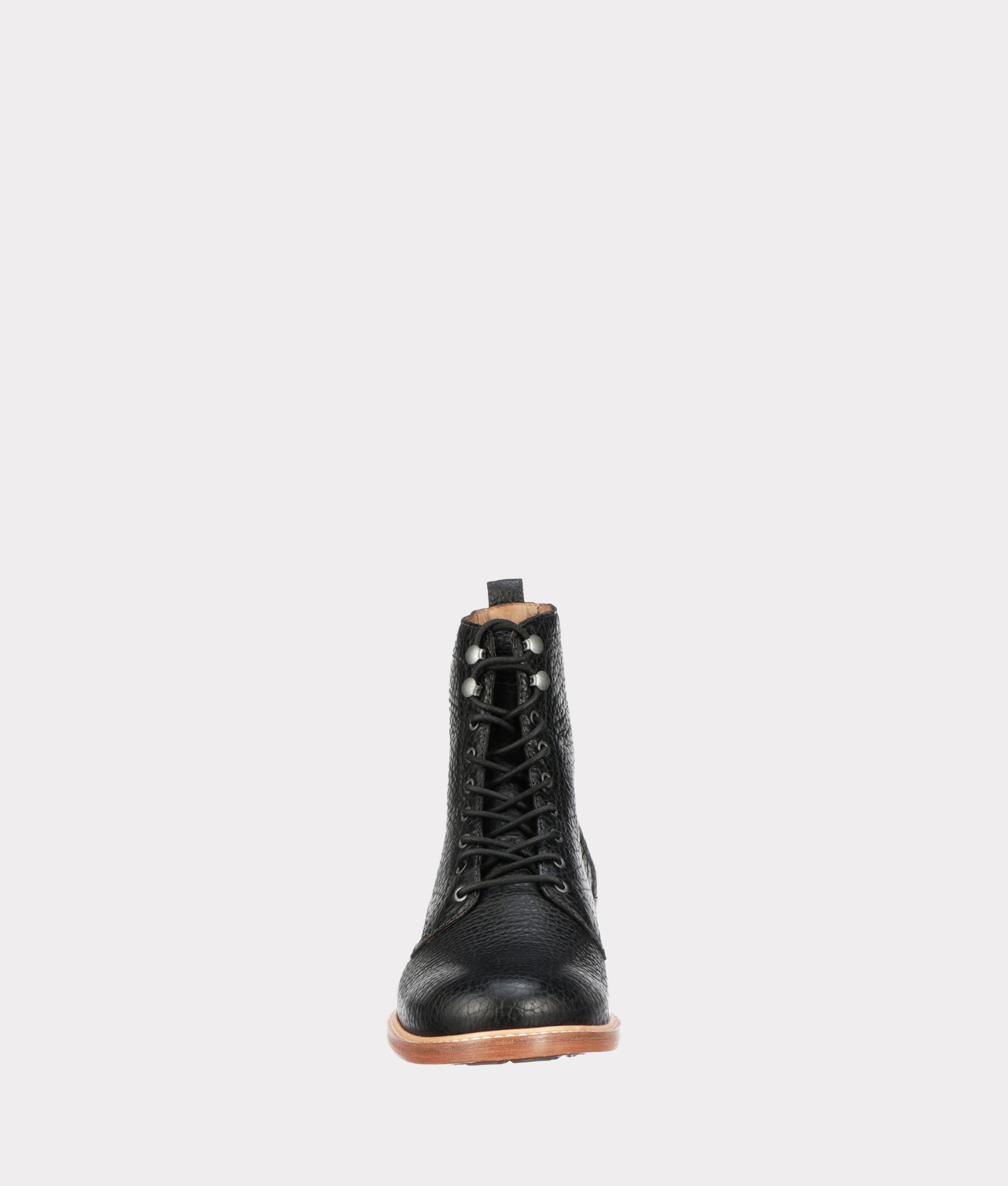6 Lace Up Derby Boots for Men - Classic Black Leather Ankle Boots for Casual Wear & Outdoor Activities