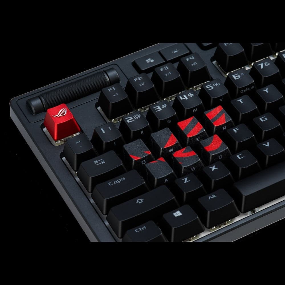 ASUS ROG Gaming Keycap Set - Custom Mechanical Keyboard Keycaps for PC, Mac - Perfect for Gaming, Typing & Office Work
