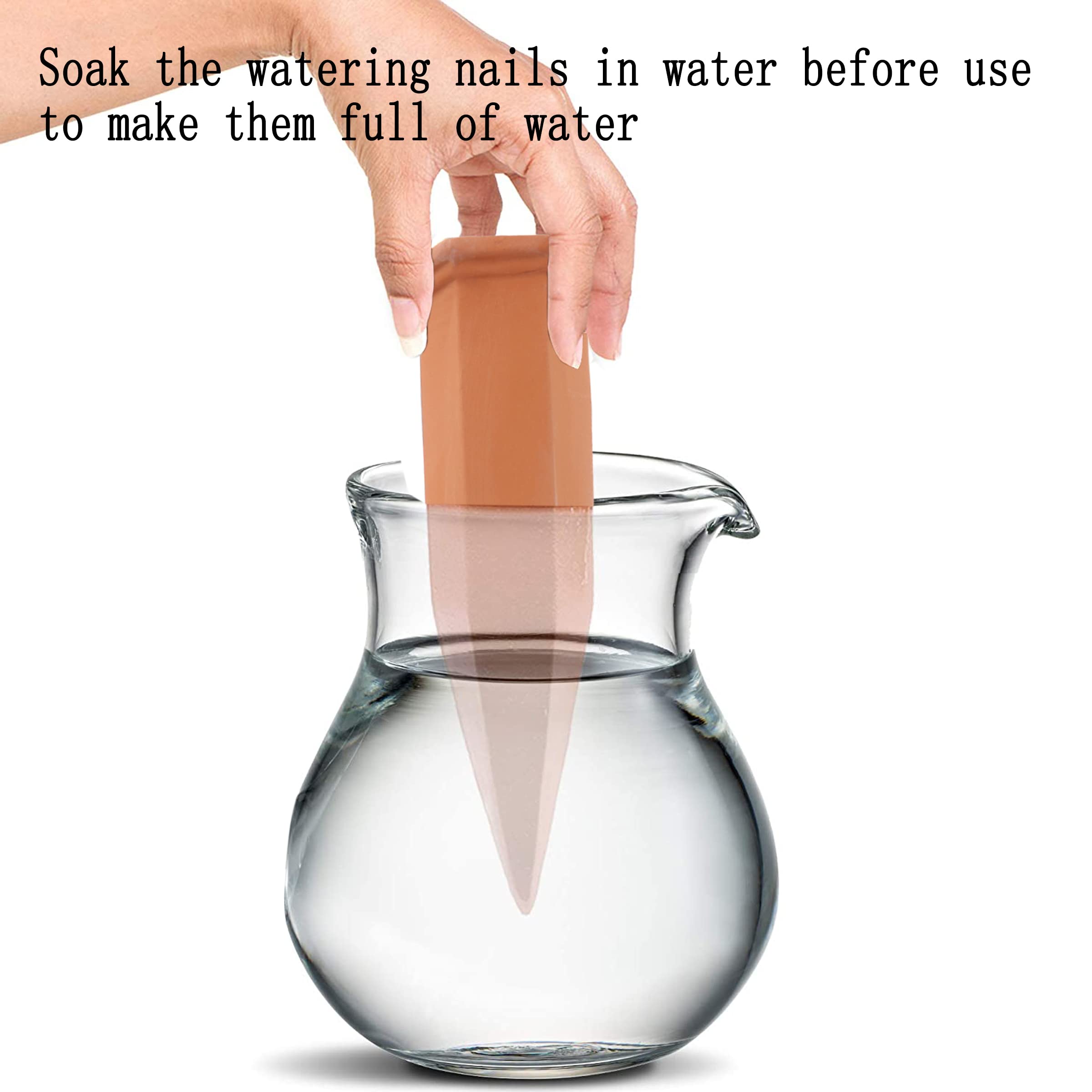 10 Pack Terracotta Self-Watering Spikes for Plants - Automatic Wine Bottle Watering System for Indoor/Outdoor Gardens, Potted Plants & Vacation Plant Care