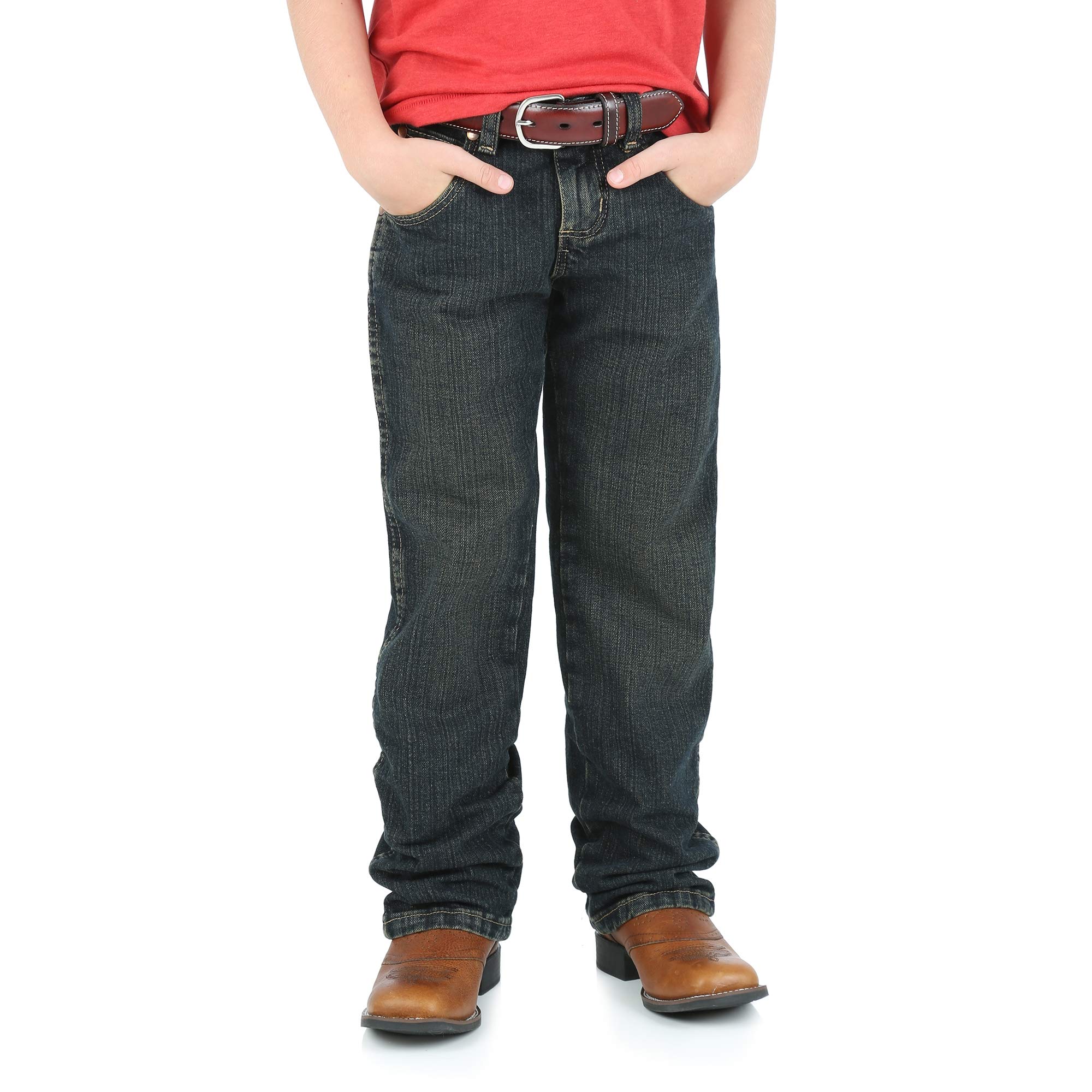 Wrangler Boys' Retro Relaxed Fit Straight Leg Jean - Classic Denim Pants for Kids | Comfortable & Durable for School, Play & Everyday Wear