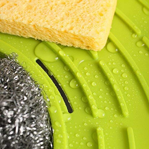 AXN Multipurpose Corner Kitchen Sink Organizer Rack - Space Saving Storage for Sponges, Soap & Cleaning Supplies - Perfect for Small Kitchens, Bathrooms & Laundry Rooms